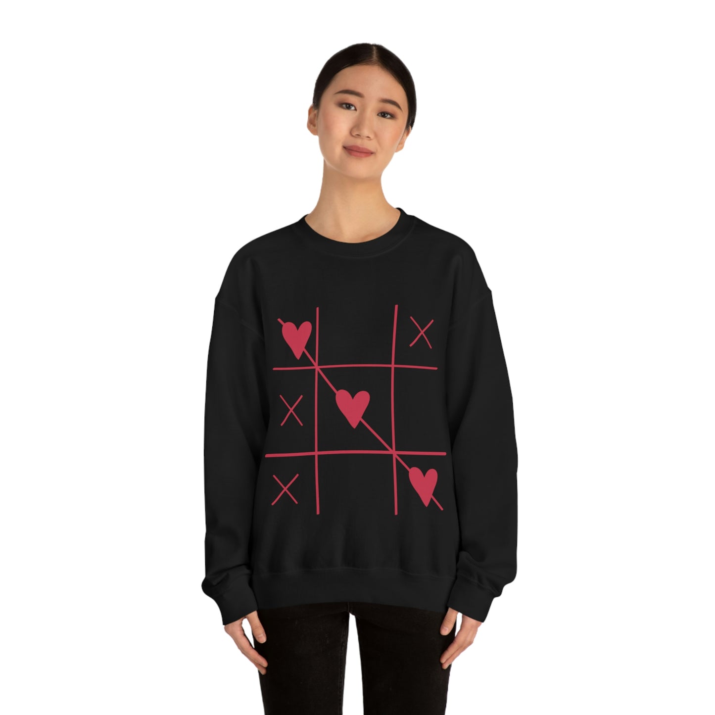 Sweat-shirt ras du cou Tic Tac Toe J'adore mon cadeau d'anniversaire !
