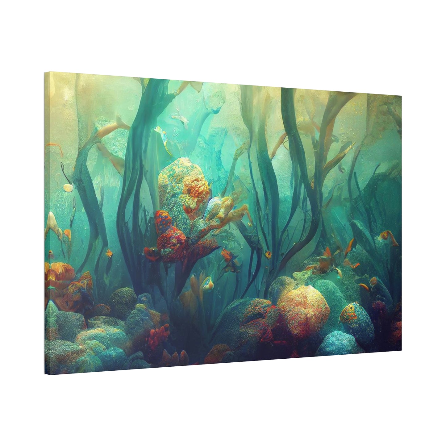 Ocean Canvas Stretched, 1.5'' 4 Sizes Beautiful Gift Birthday Anniversary Mother Father Daughter Son