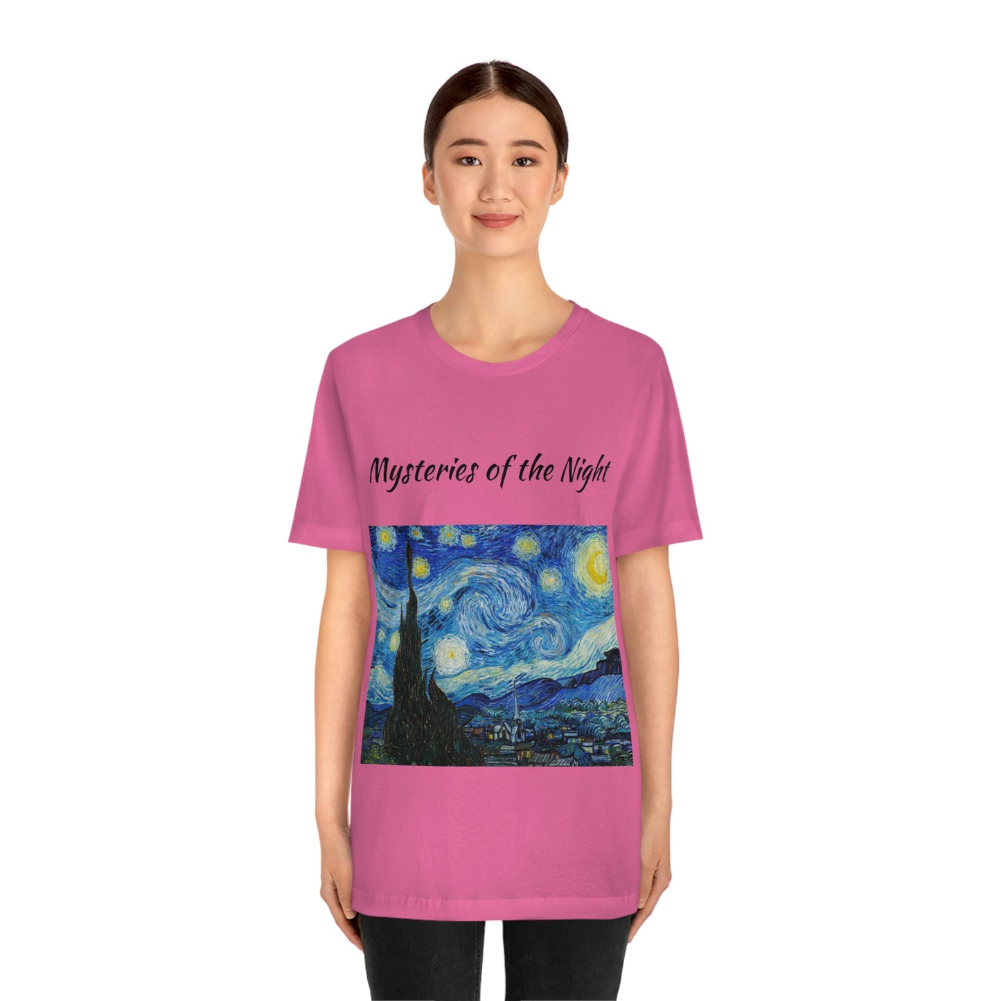 T-shirt unisexe Mystères de la nuit Voyage Travail Vacances Détente