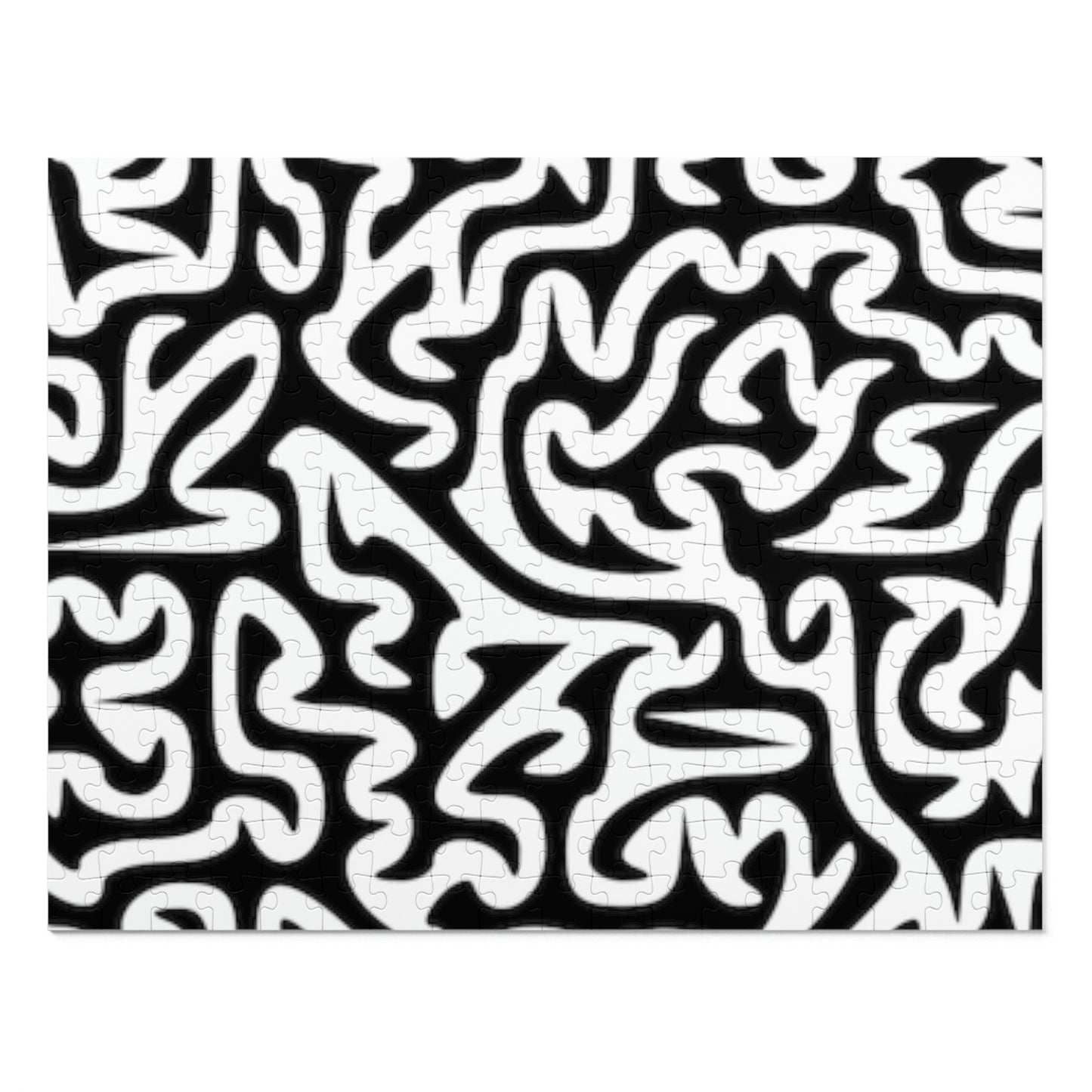 Black and White Maze Jigsaw Puzzle I Love Games!
