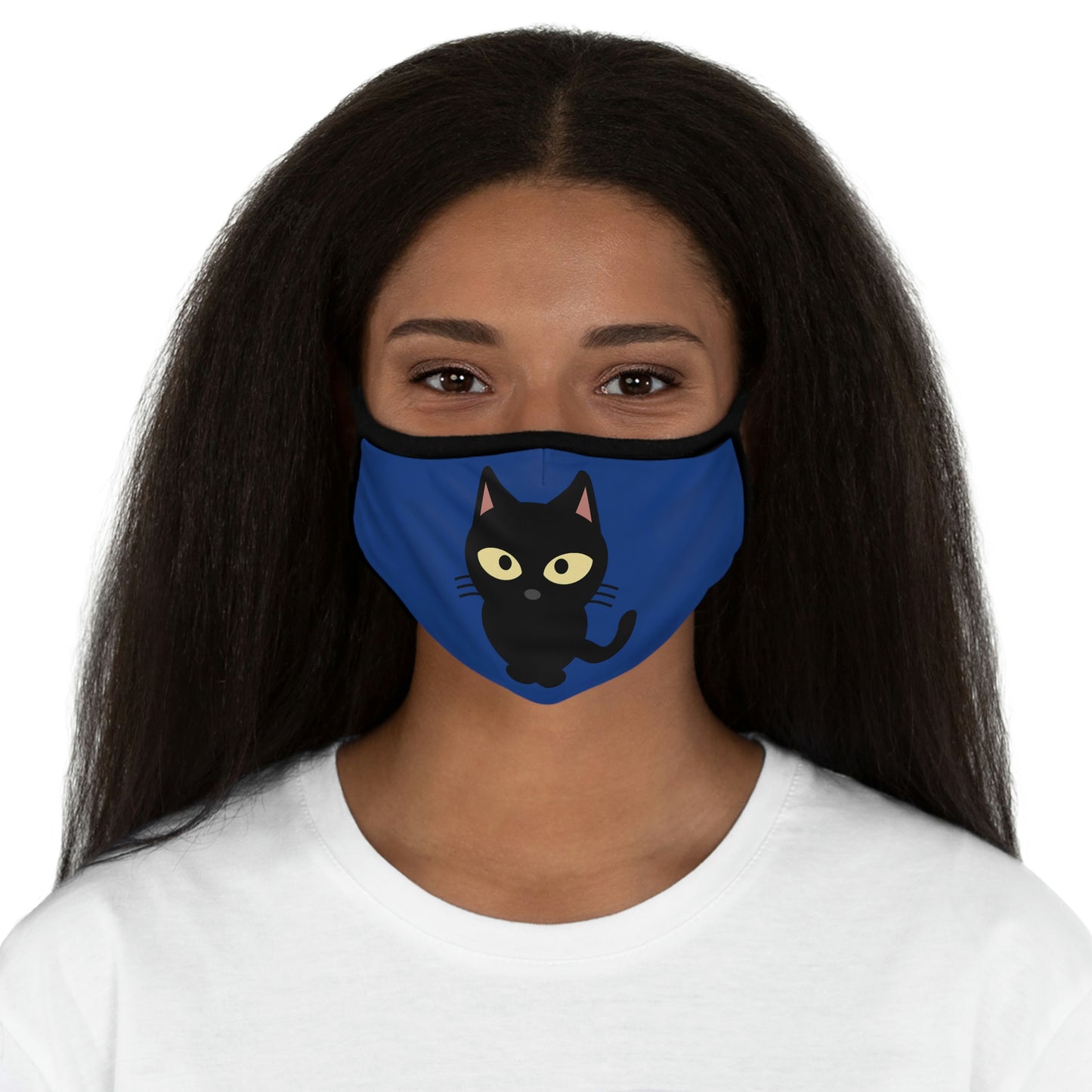 Mascarilla facial de poliéster ajustada con forma de gato negro Protéjase a sí mismo, a su familia, a sus amigos, a su extraño, a su hija, a su hijo y a sus hijos
