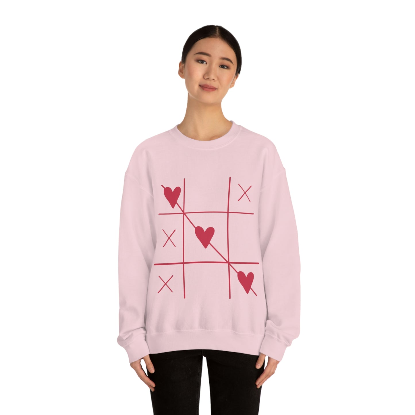 Sweat-shirt ras du cou Tic Tac Toe J'adore mon cadeau d'anniversaire !