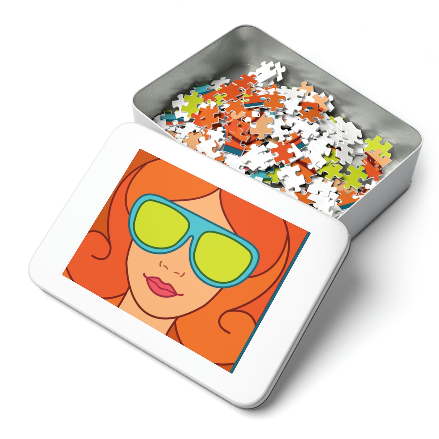 Girl Red hair Sunglasses Jigsaw Puzzle I Love Games!