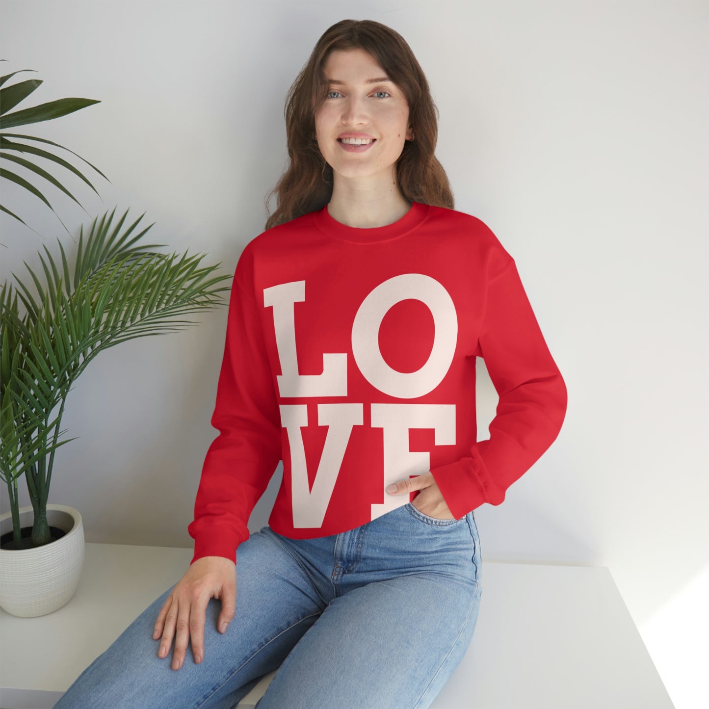 Sweat-shirt ras du cou LOVE J'adore mon sweat-shirt !