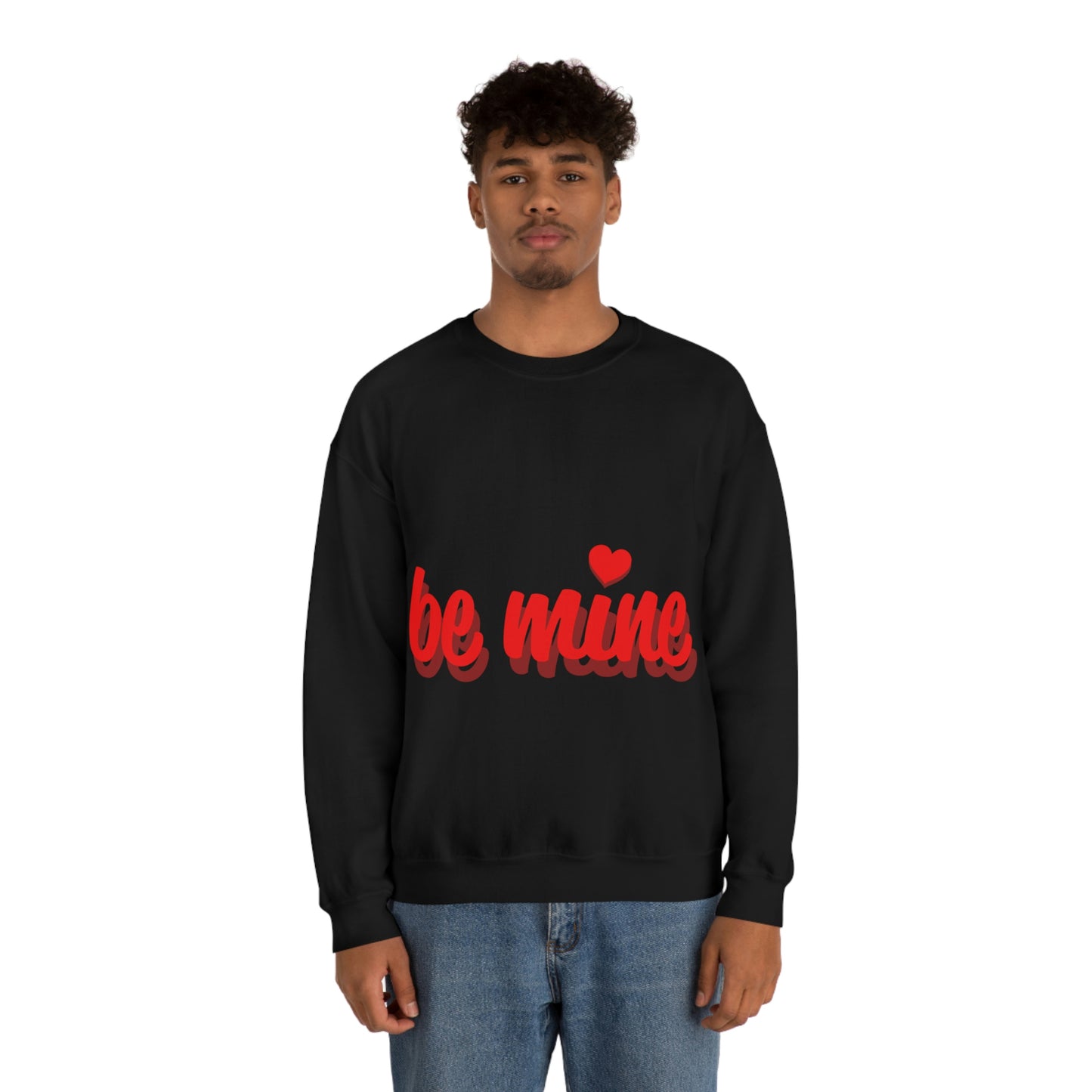 sois à moi en sweat-shirt ras du cou rouge J'ai besoin d'un chéri