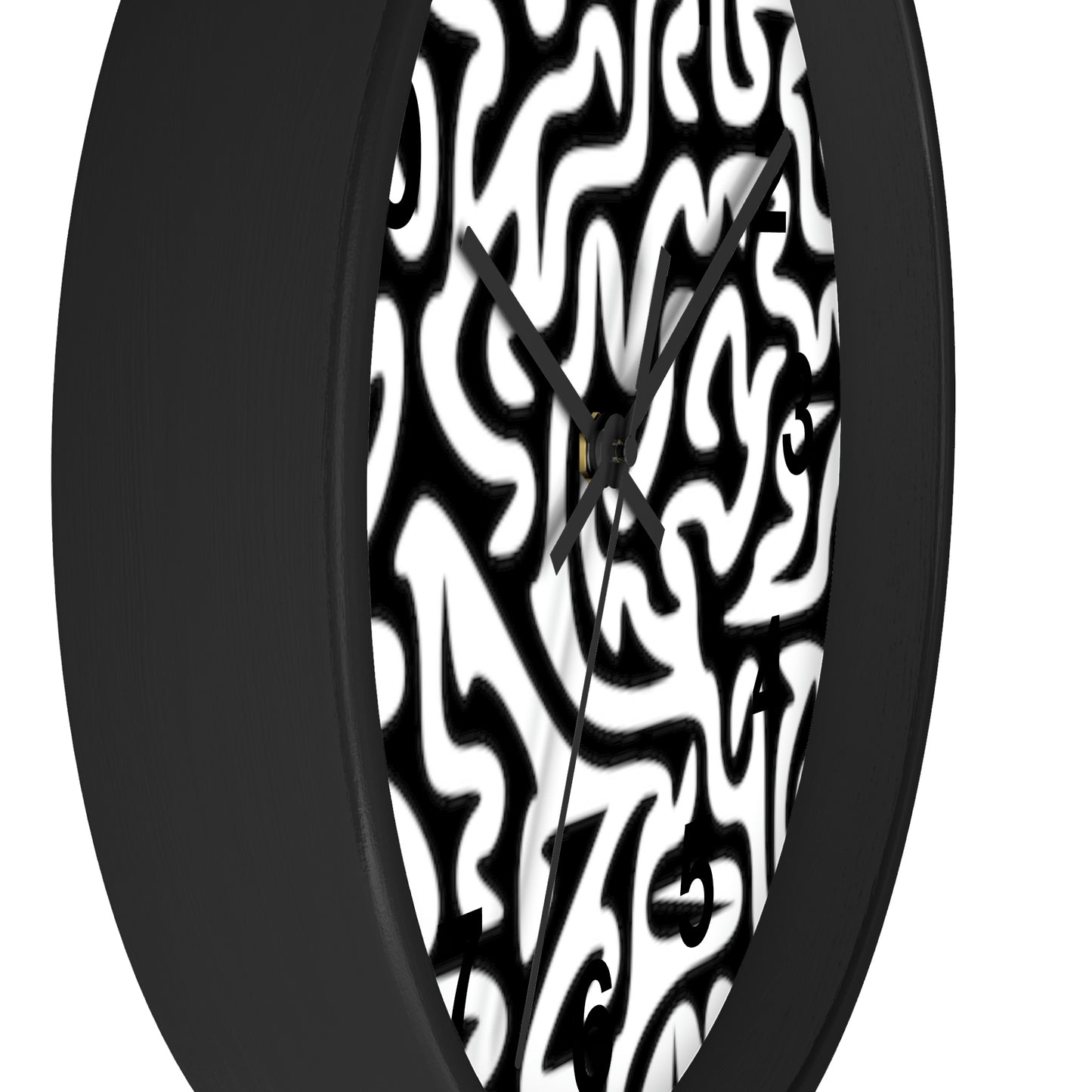 Horloge murale labyrinthe noir et blanc pour la maison, le travail, la cuisine, la salle de bain, cadeau