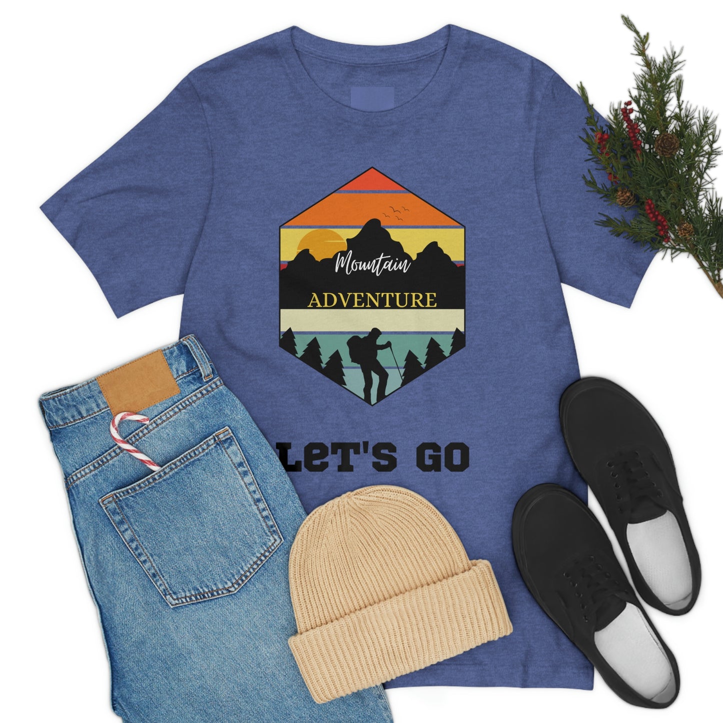 Let's Go Hiking Unisex Jersey Short Sleeve T-Shirt Adventures