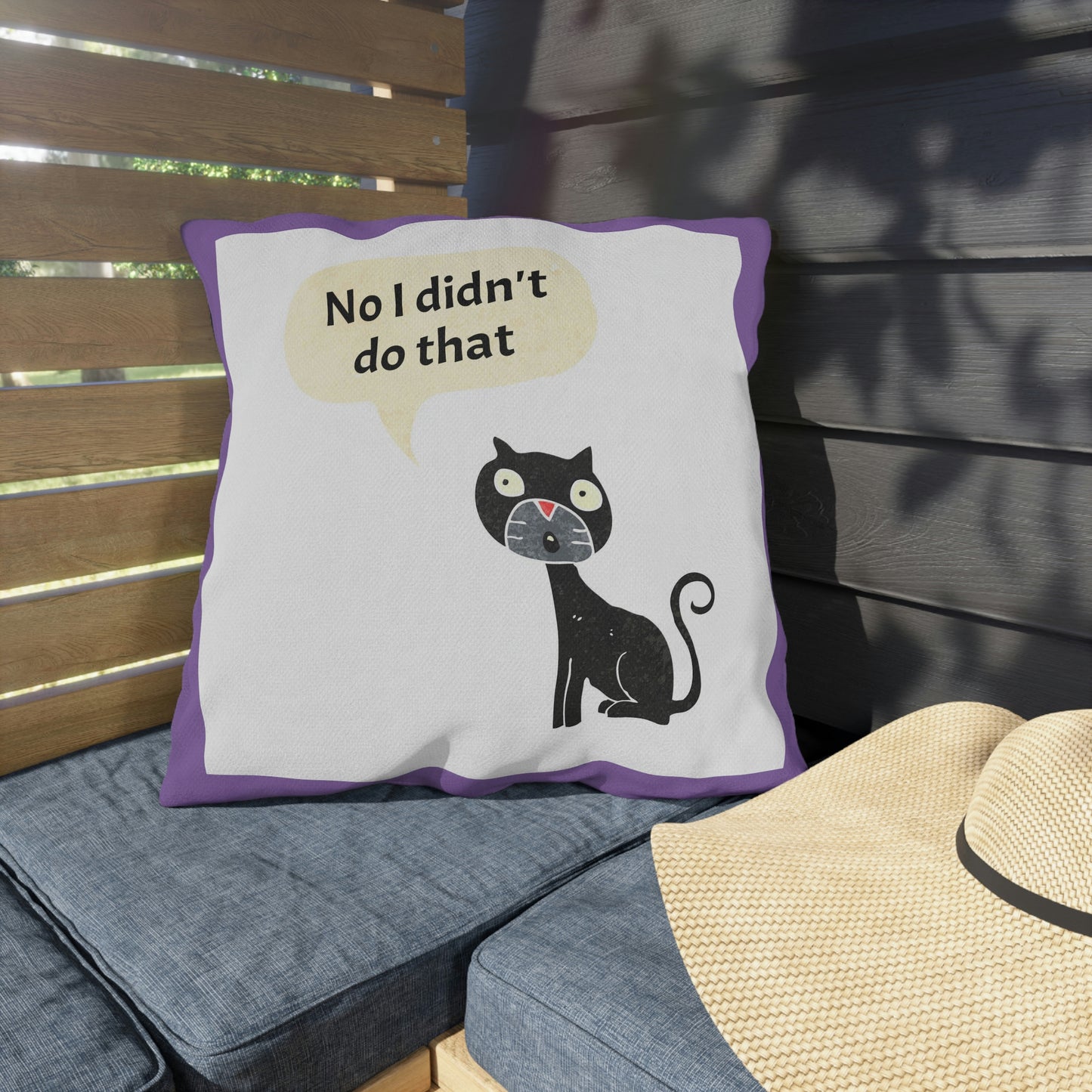 No I didn't do that Heart Outdoor Pillows