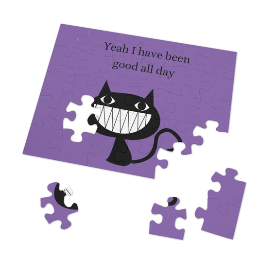 Black Cat Jigsaw Puzzle I Love Games!