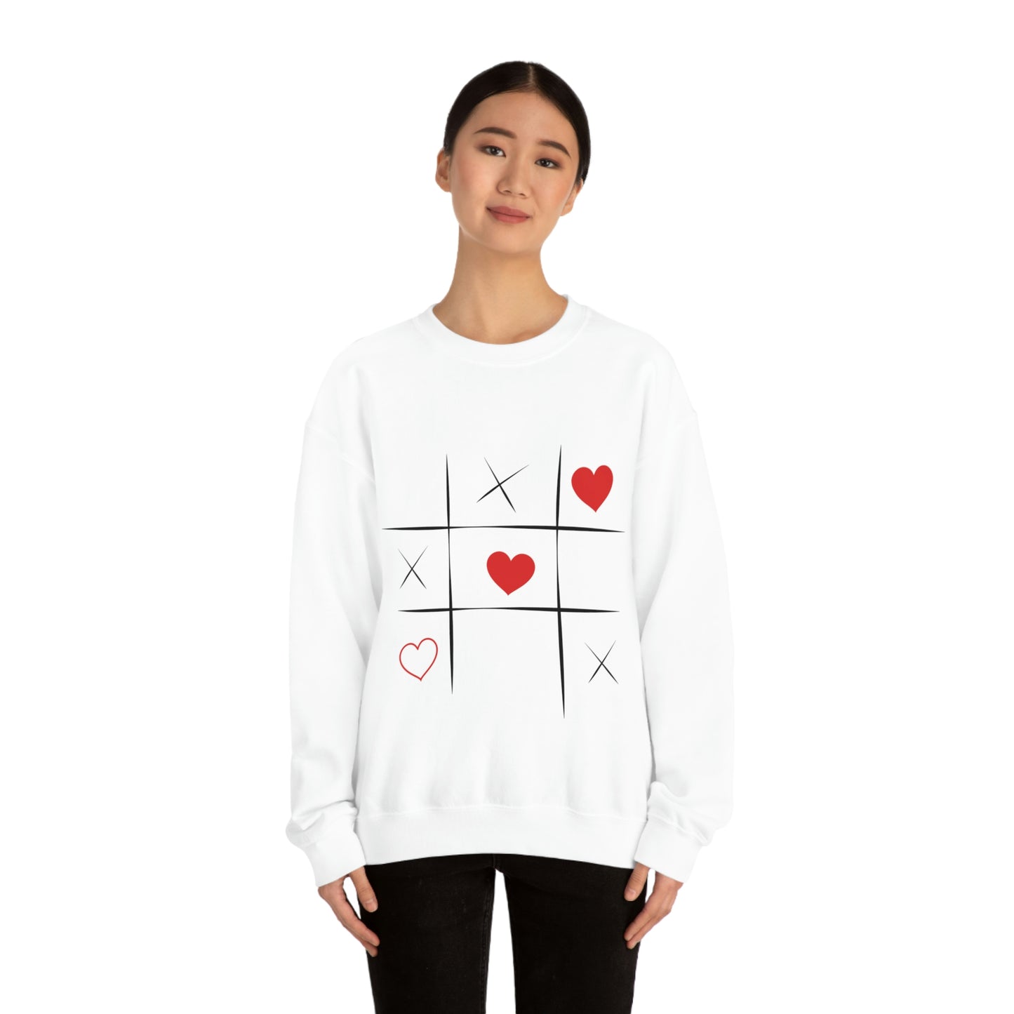 Sweat-shirt ras du cou Tic Tac Toe Ma fille adorerait ce sweat-shirt !