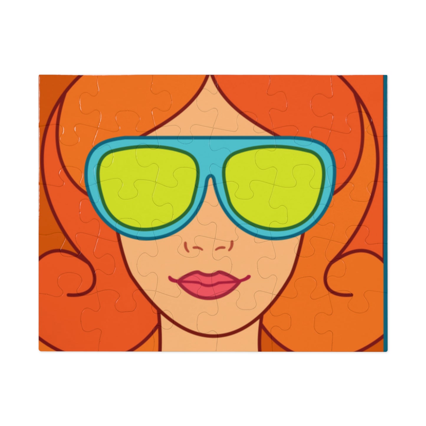 Girl Red hair Sunglasses Jigsaw Puzzle I Love Games!