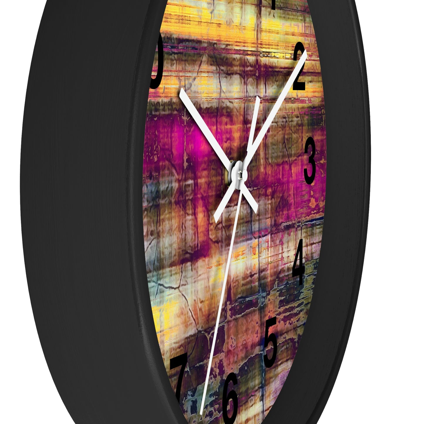 Reloj de pared abstracto colorido ¡Qué reloj tan maravilloso!