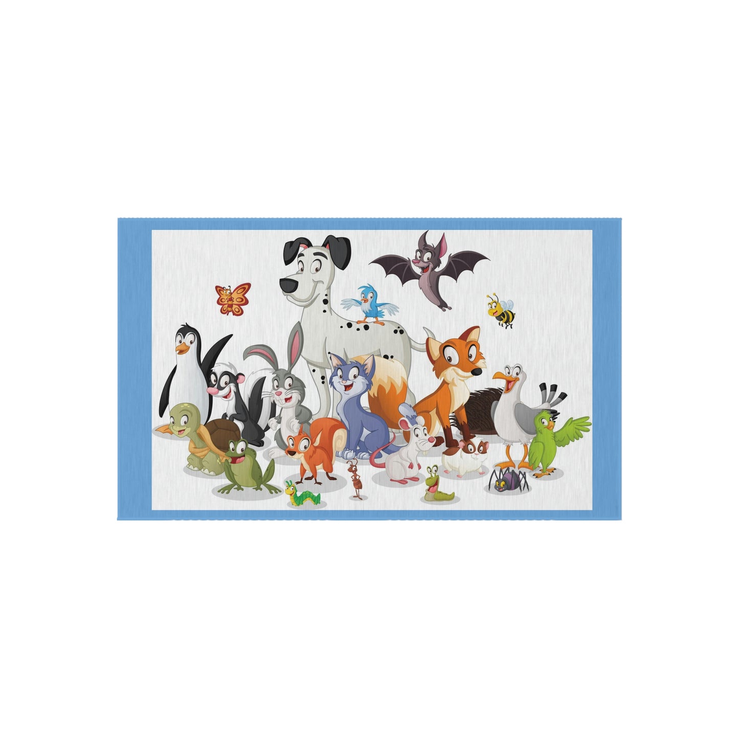 Cartoon Animals Outdoor Rug Children Will Love This Rug!