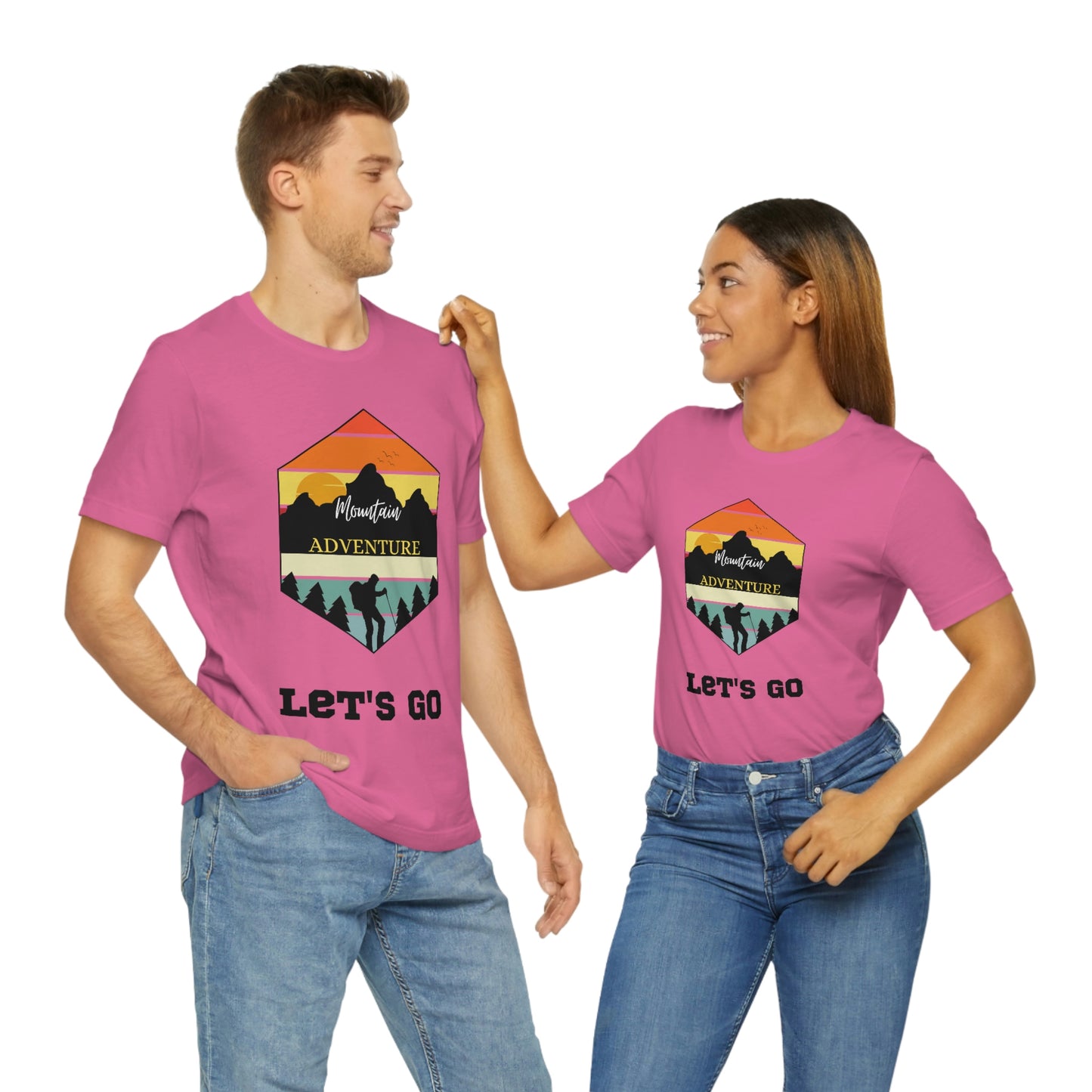 Let's Go Hiking Unisex Jersey Short Sleeve T-Shirt Adventures