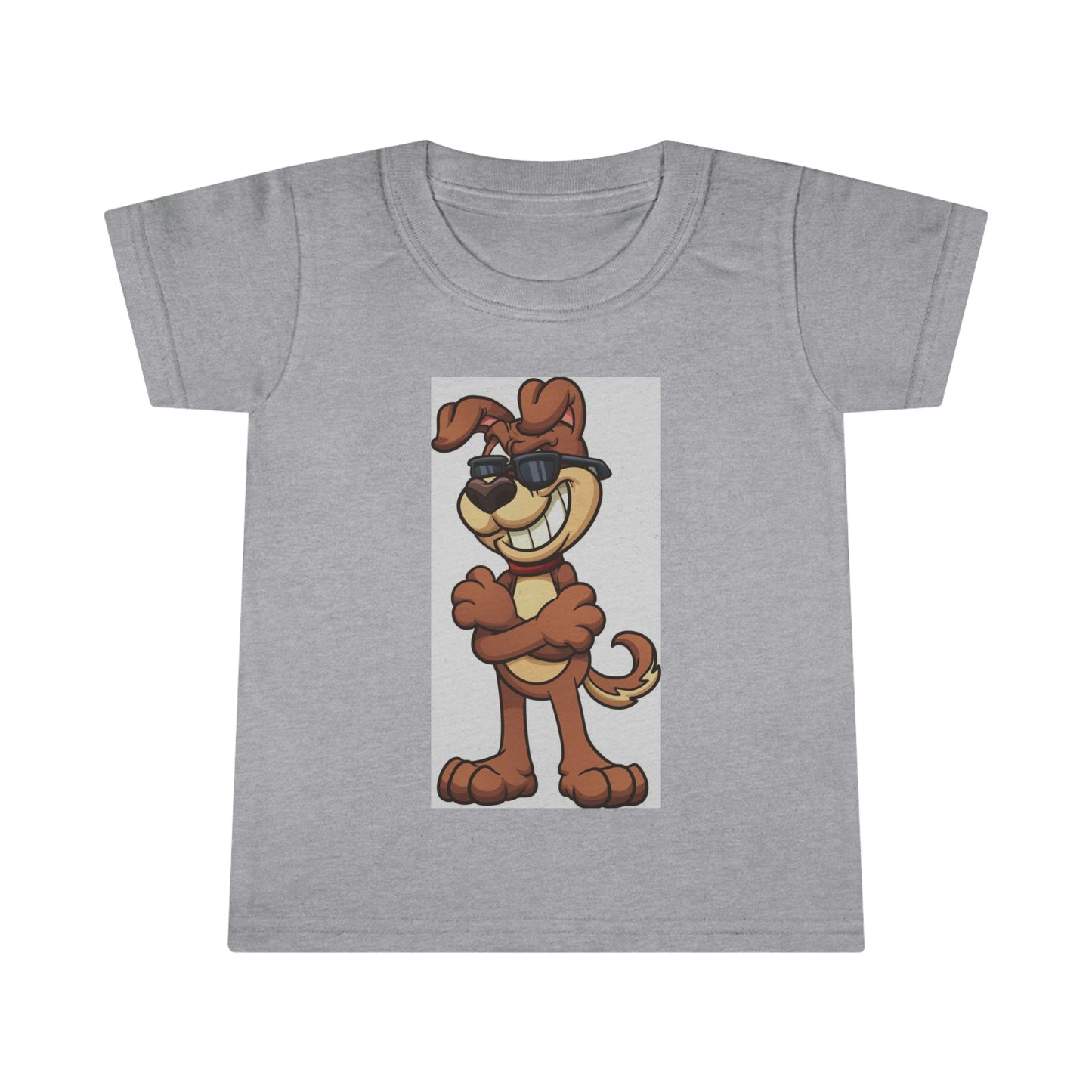 Smiley Dog Wearing Sunglasses Toddler T-shirt
