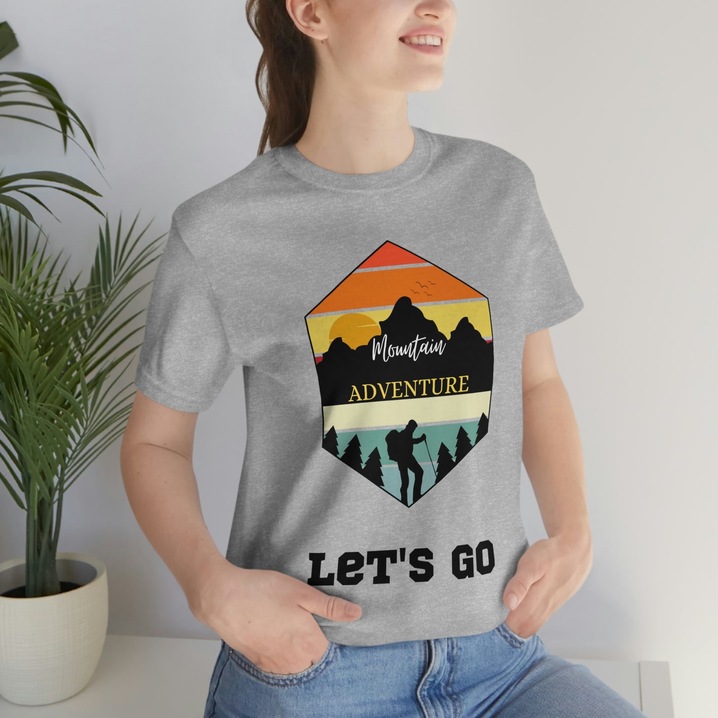 Let's Go Hiking Unisex Jersey Short Sleeve T-Shirt Adventures