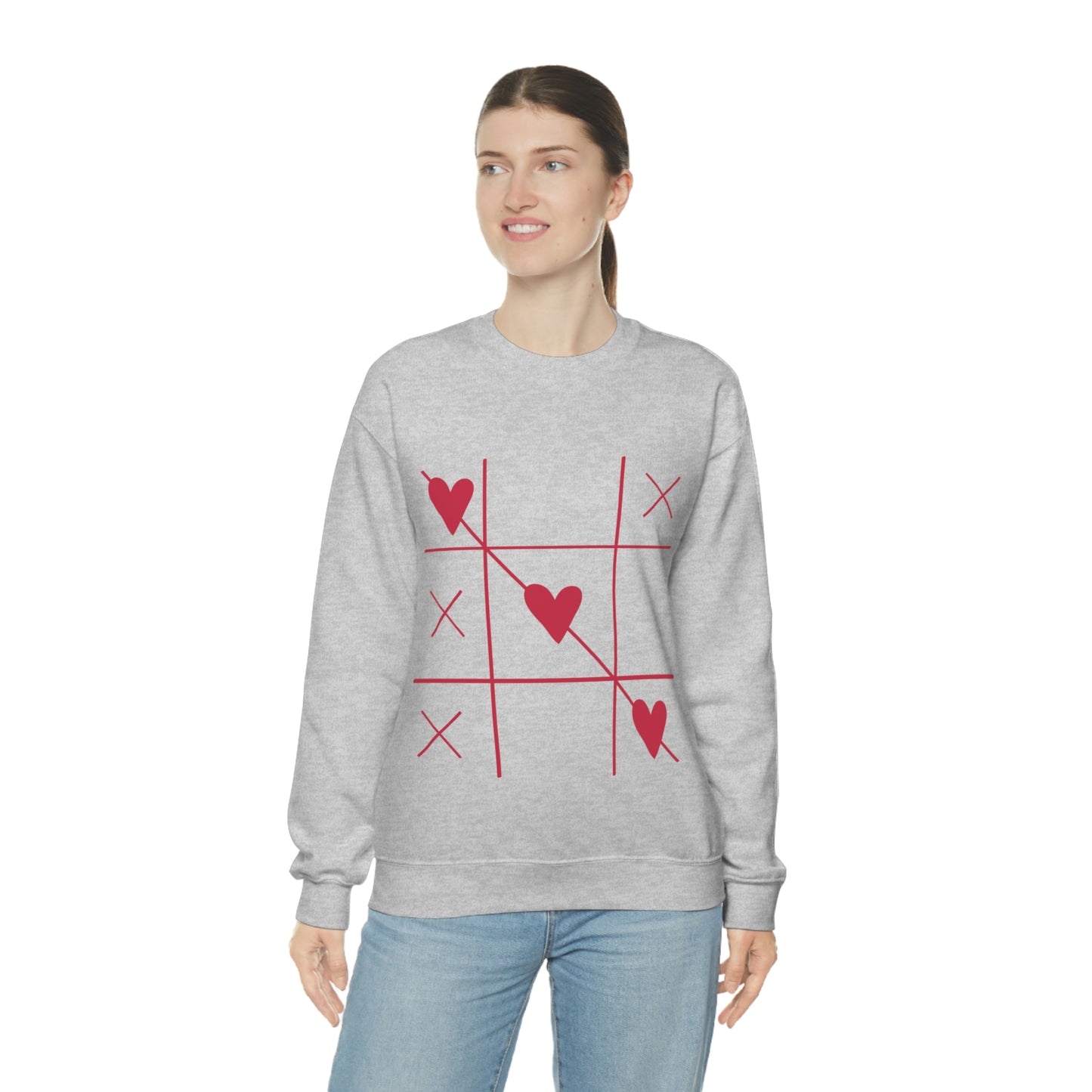 Sweat-shirt ras du cou Tic Tac Toe J'adore mon cadeau d'anniversaire !