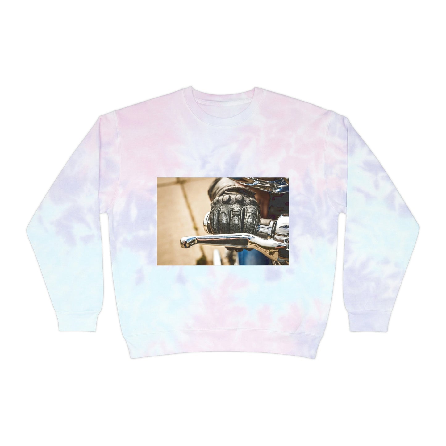 Throttle of Motorcycle Unisex Tie-Dye Sweatshirt
