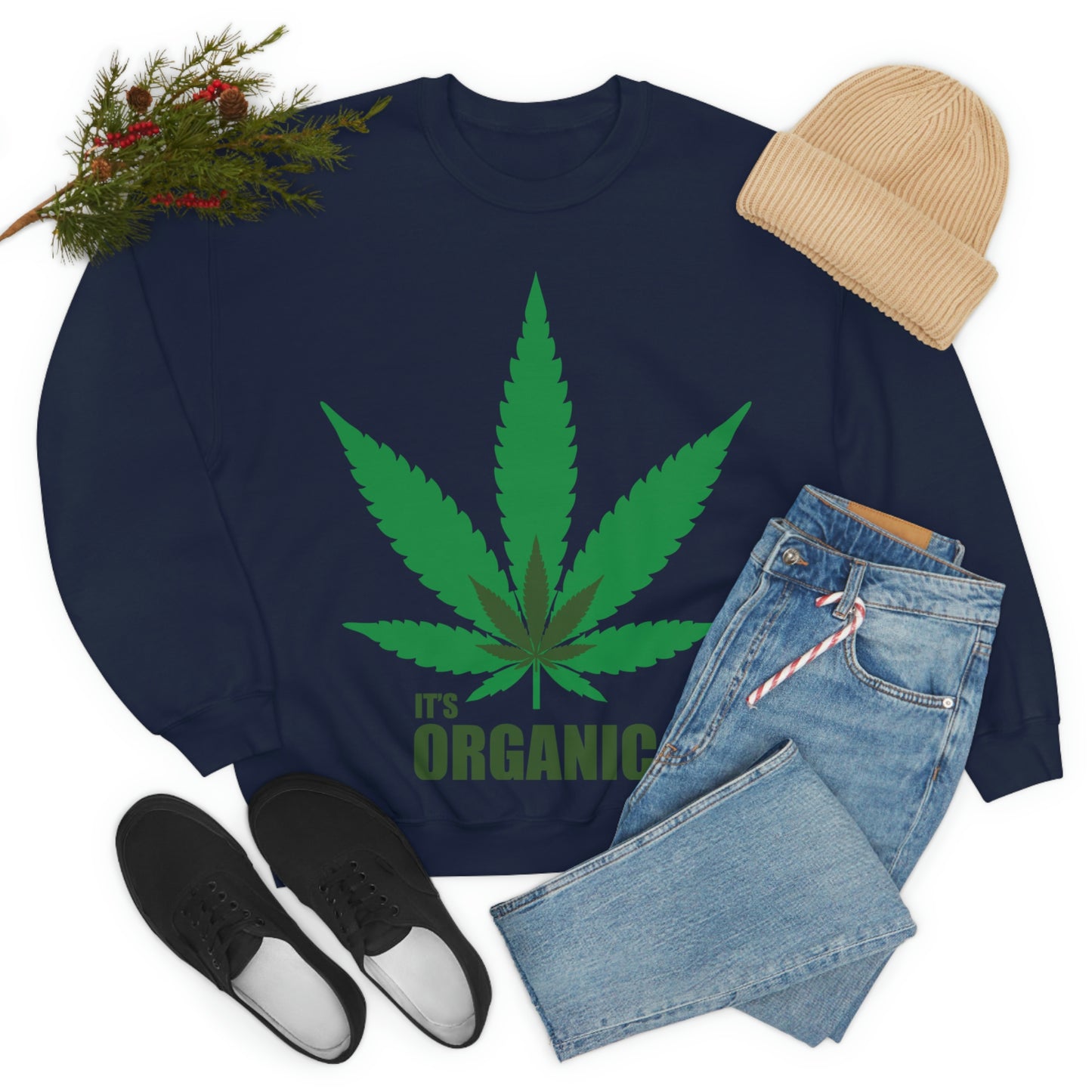 Sudadera Es Hoja Verde Orgánica ¡Vamos a una fiesta!
