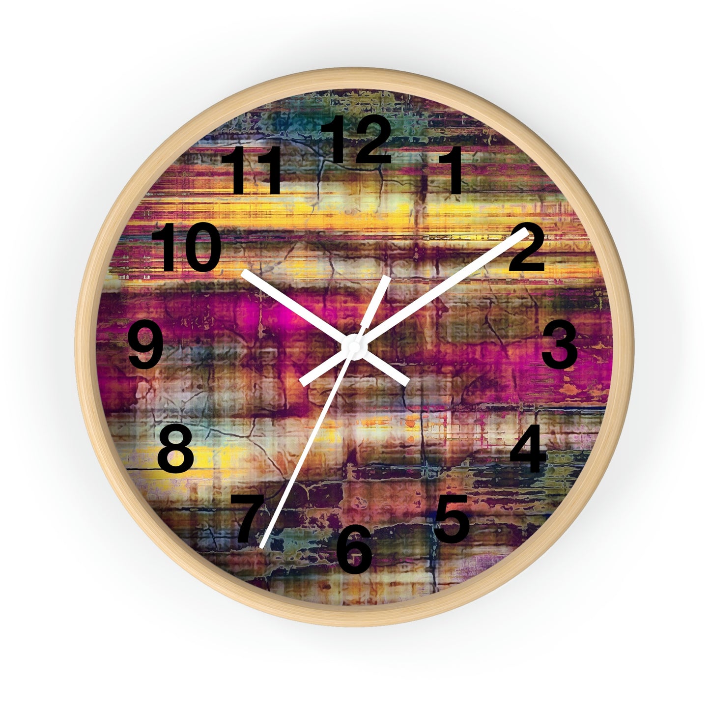 Reloj de pared abstracto colorido ¡Qué reloj tan maravilloso!