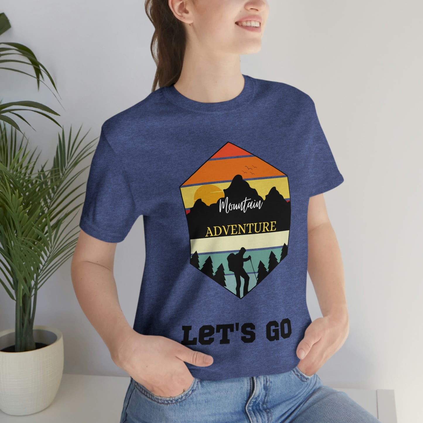 Let's Go Hiking Unisex Jersey Short Sleeve T-Shirt Adventures