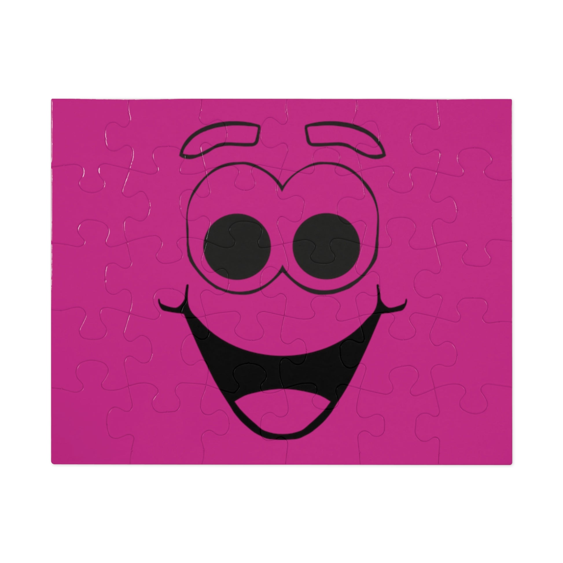 Happy Face Jigsaw Puzzle. Custom Artwork. Unique Whimsical Flare. Vivid Colors. Great to play with family and friends. Take along on family vacations, sleepovers and to grandma's house. having Fun all day long!