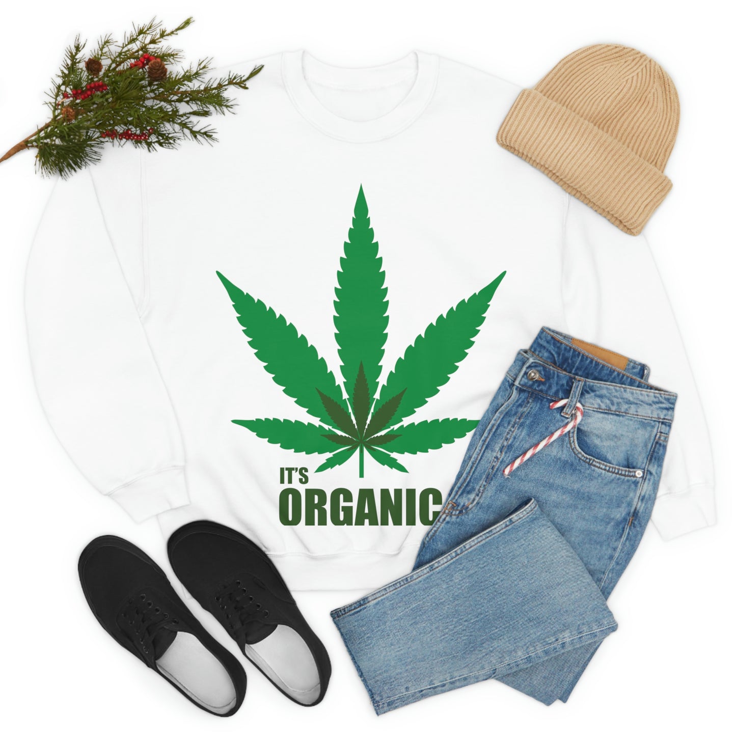 Sudadera Es Hoja Verde Orgánica ¡Vamos a una fiesta!