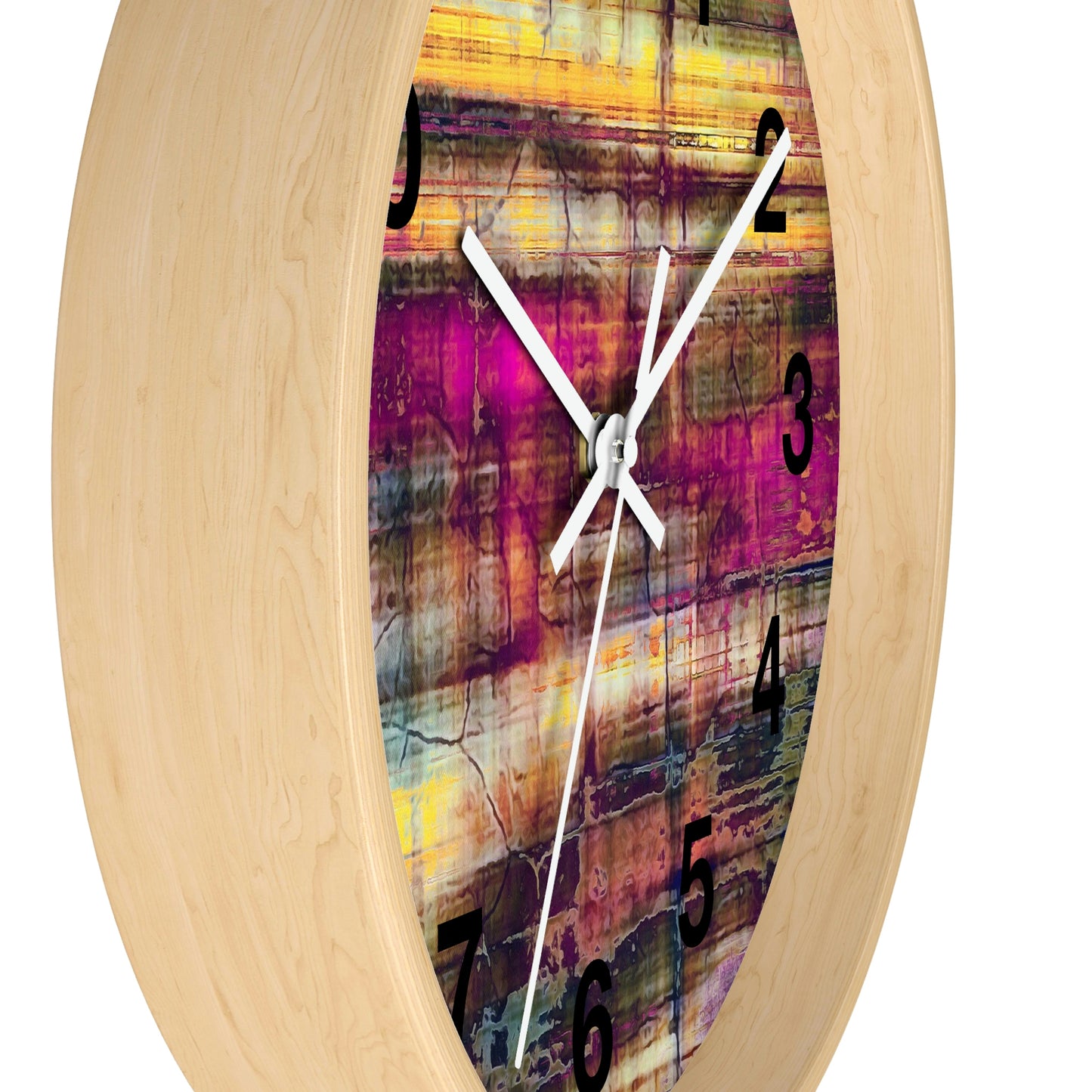Reloj de pared abstracto colorido ¡Qué reloj tan maravilloso!