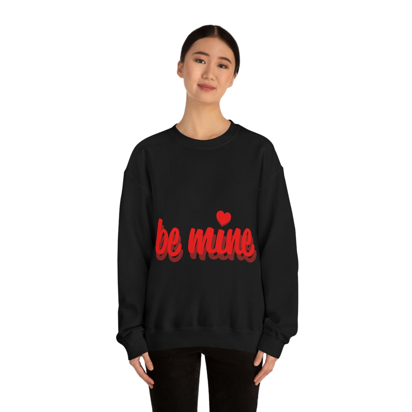 sois à moi en sweat-shirt ras du cou rouge J'ai besoin d'un chéri