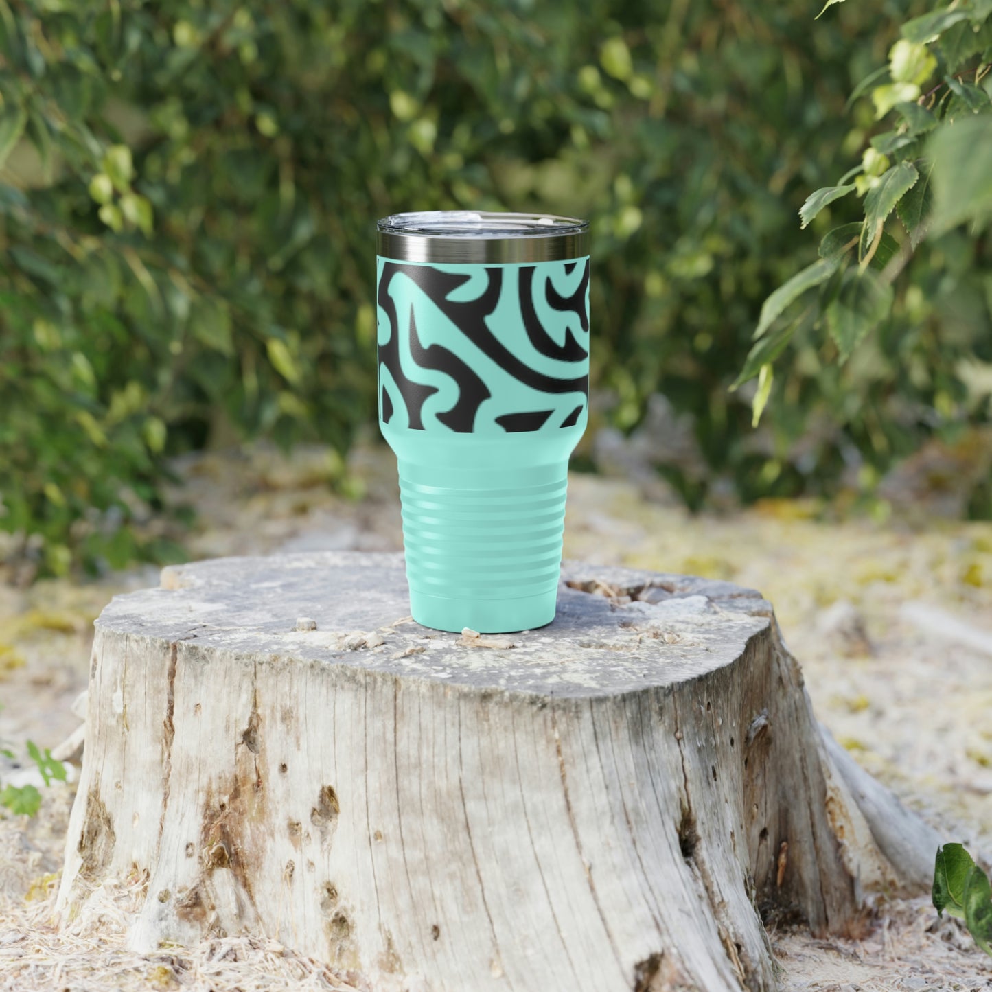 Vaso con cuello redondo y diseño de laberinto, 30 oz, para refrescos, té, agua, jugos, cerveza y vino