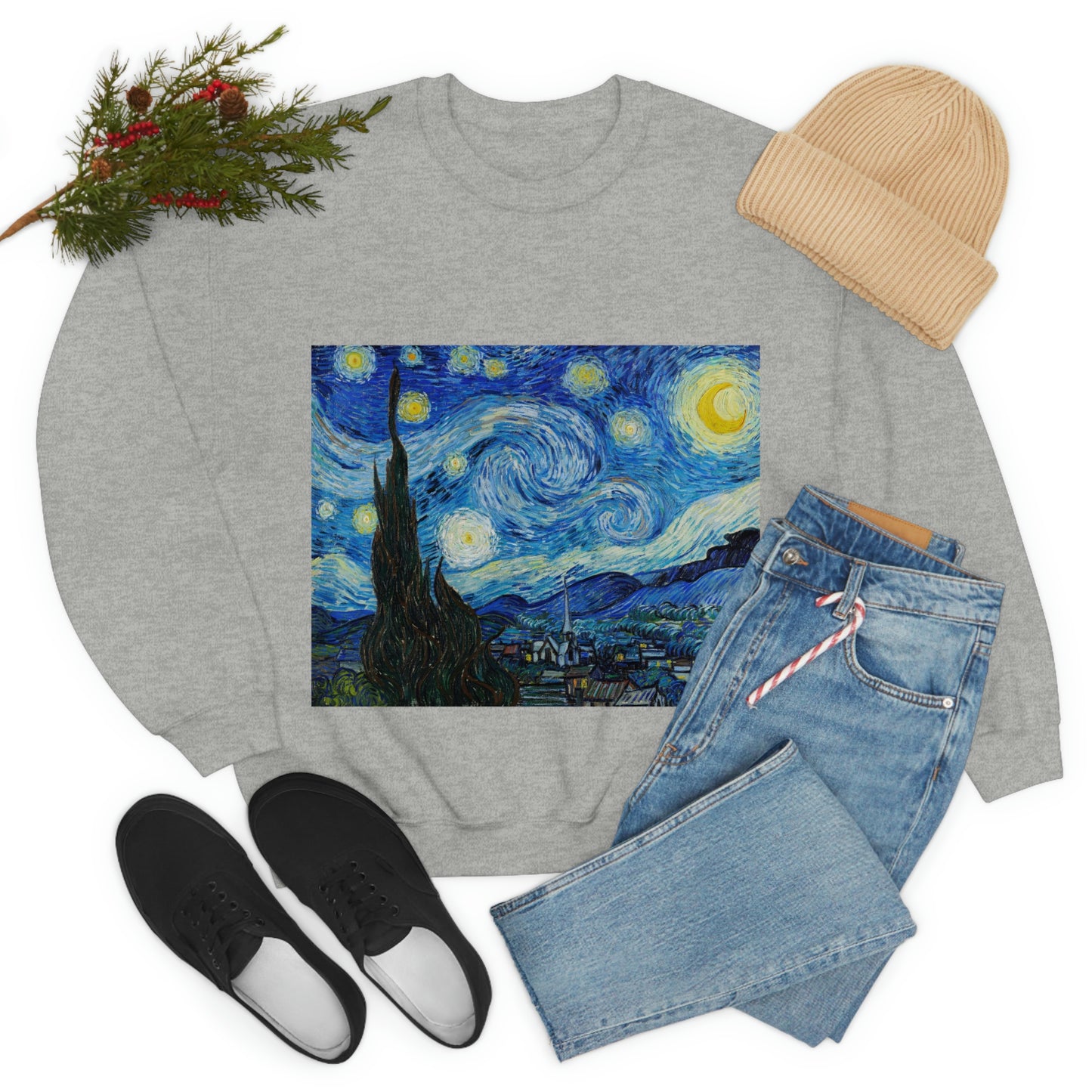 Sudadera de Vincent van Gogh con la noche estrellada Shookie Mookie