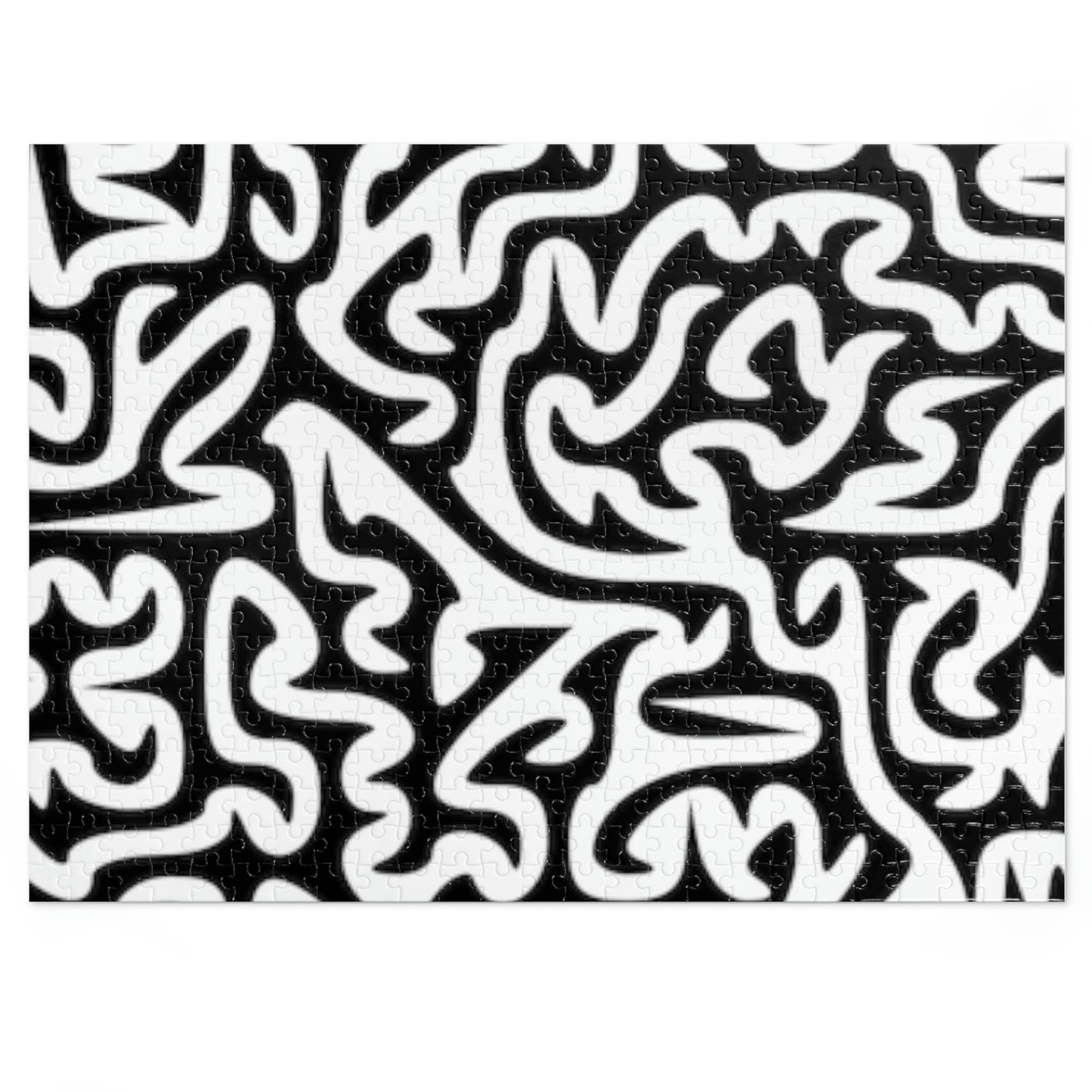 Black and White Maze Jigsaw Puzzle I Love Games!