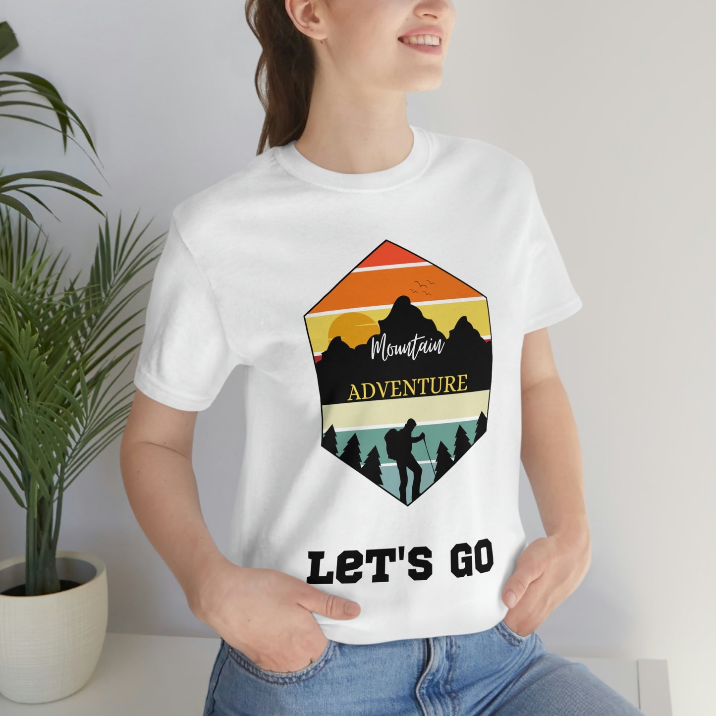 Let's Go Hiking Unisex Jersey Short Sleeve T-Shirt Adventures