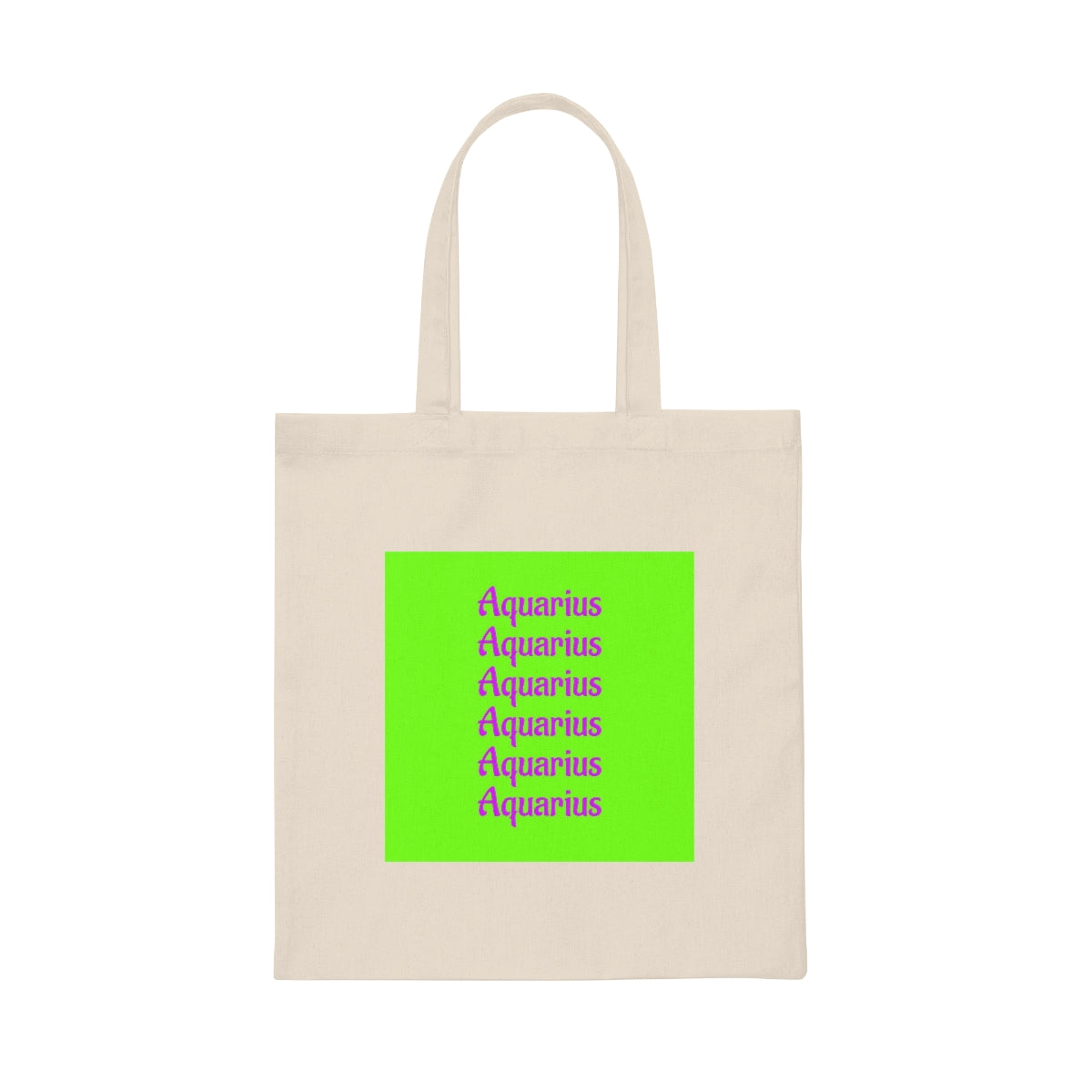 Sac fourre-tout en toile vert fluo Zodiac