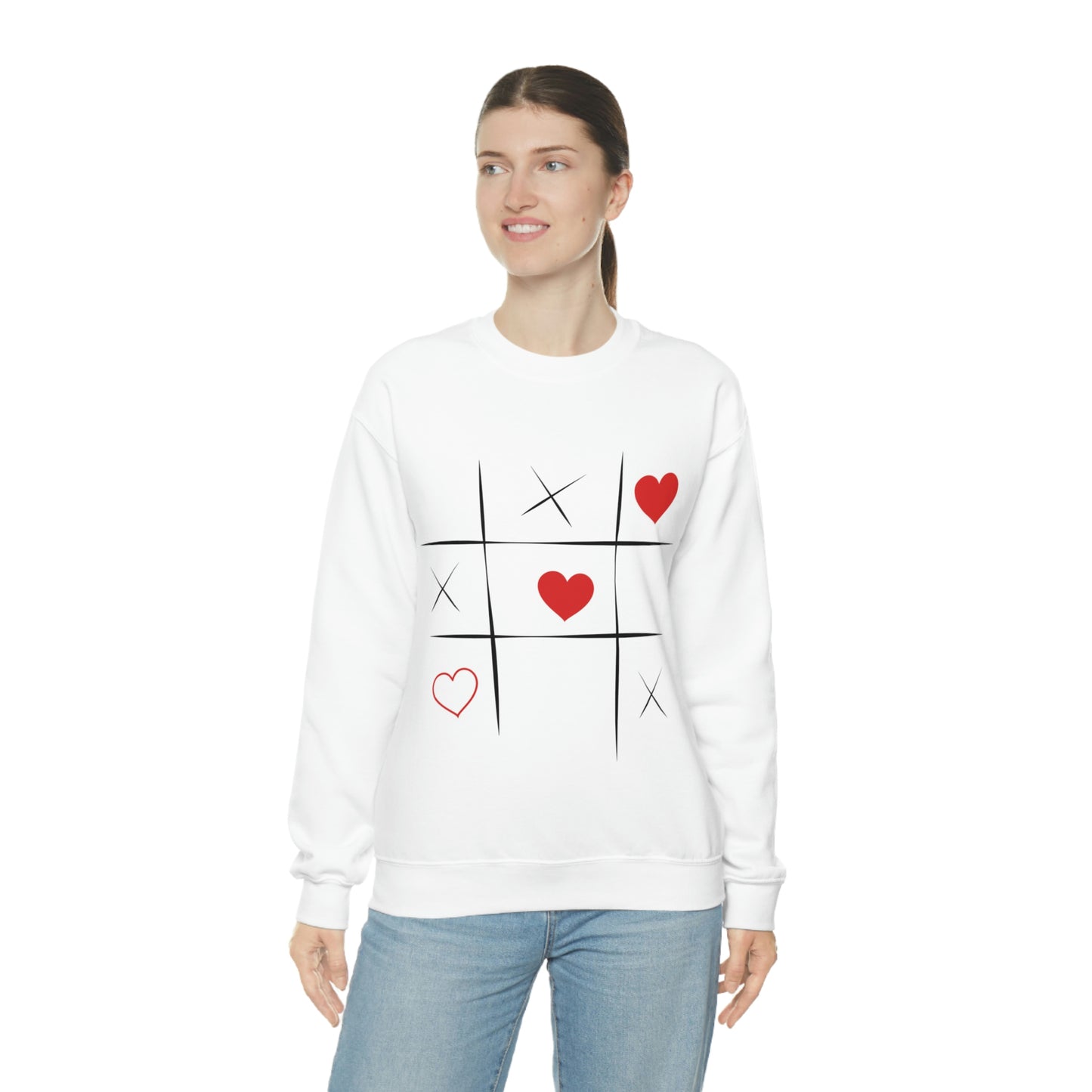Sweat-shirt ras du cou Tic Tac Toe Ma fille adorerait ce sweat-shirt !