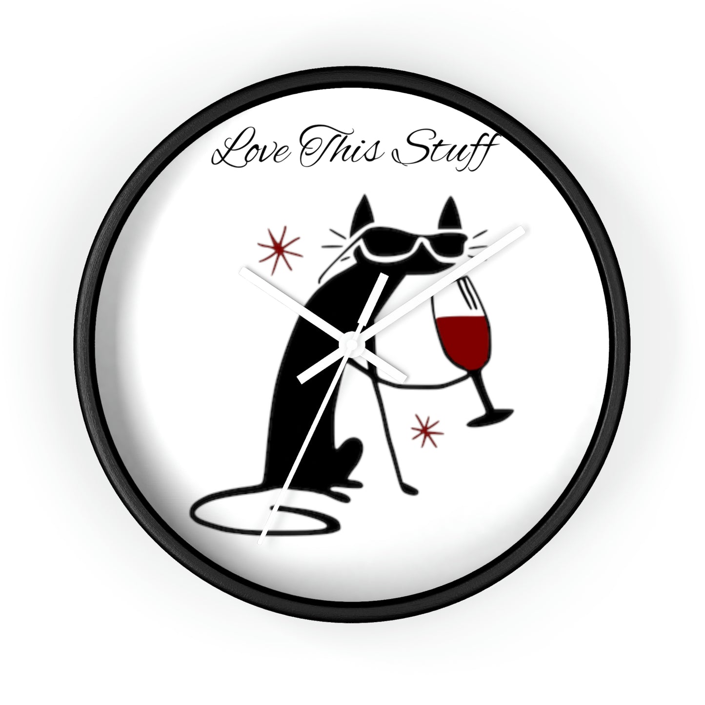 Black Cat Wall Clock Such a Wonderful Gift!