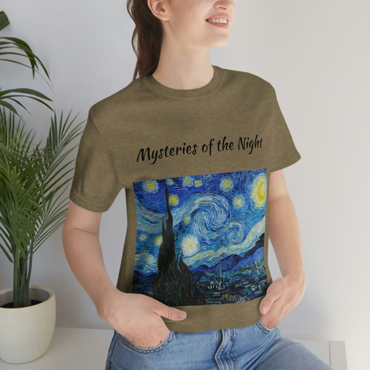 T-shirt unisexe Mystères de la nuit Voyage Travail Vacances Détente