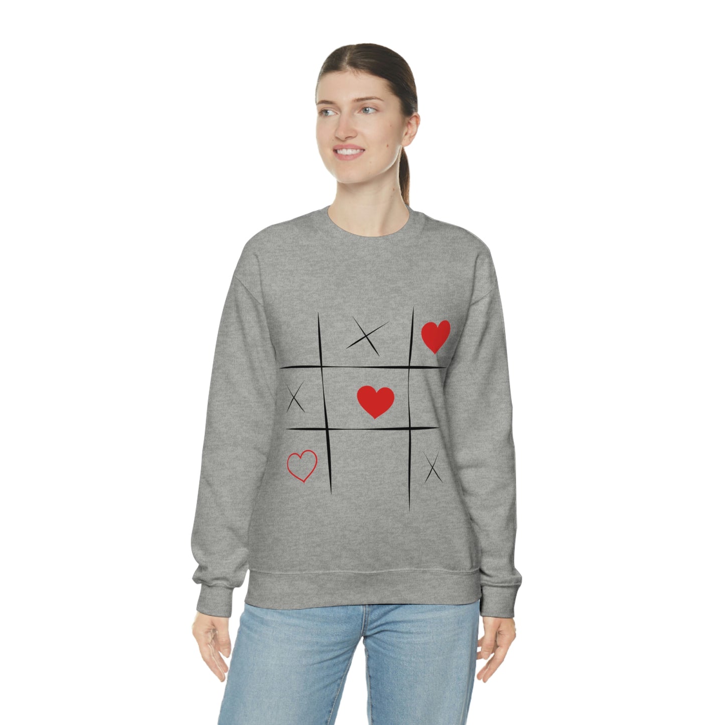 Sweat-shirt ras du cou Tic Tac Toe Ma fille adorerait ce sweat-shirt !