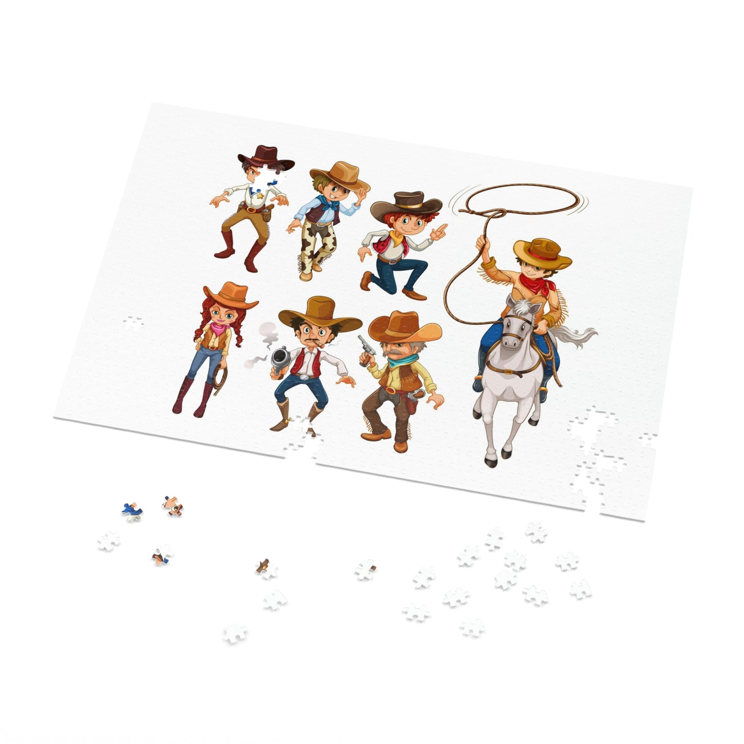 Puzzle Cowboys Cowgirl J'adore les jeux !