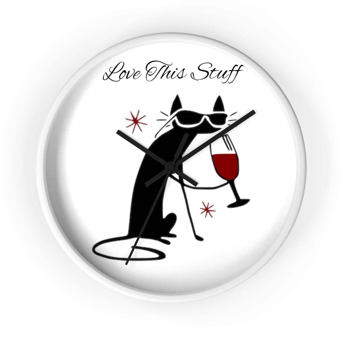 Black Cat Wall Clock Such a Wonderful Gift!