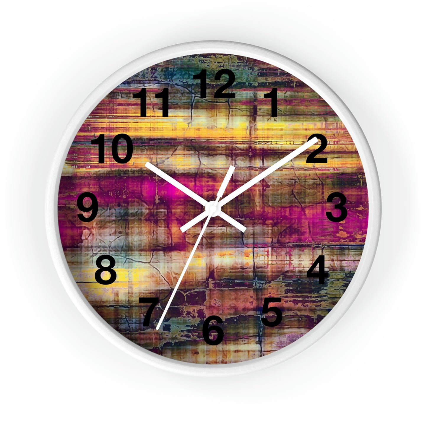 Reloj de pared abstracto colorido ¡Qué reloj tan maravilloso!