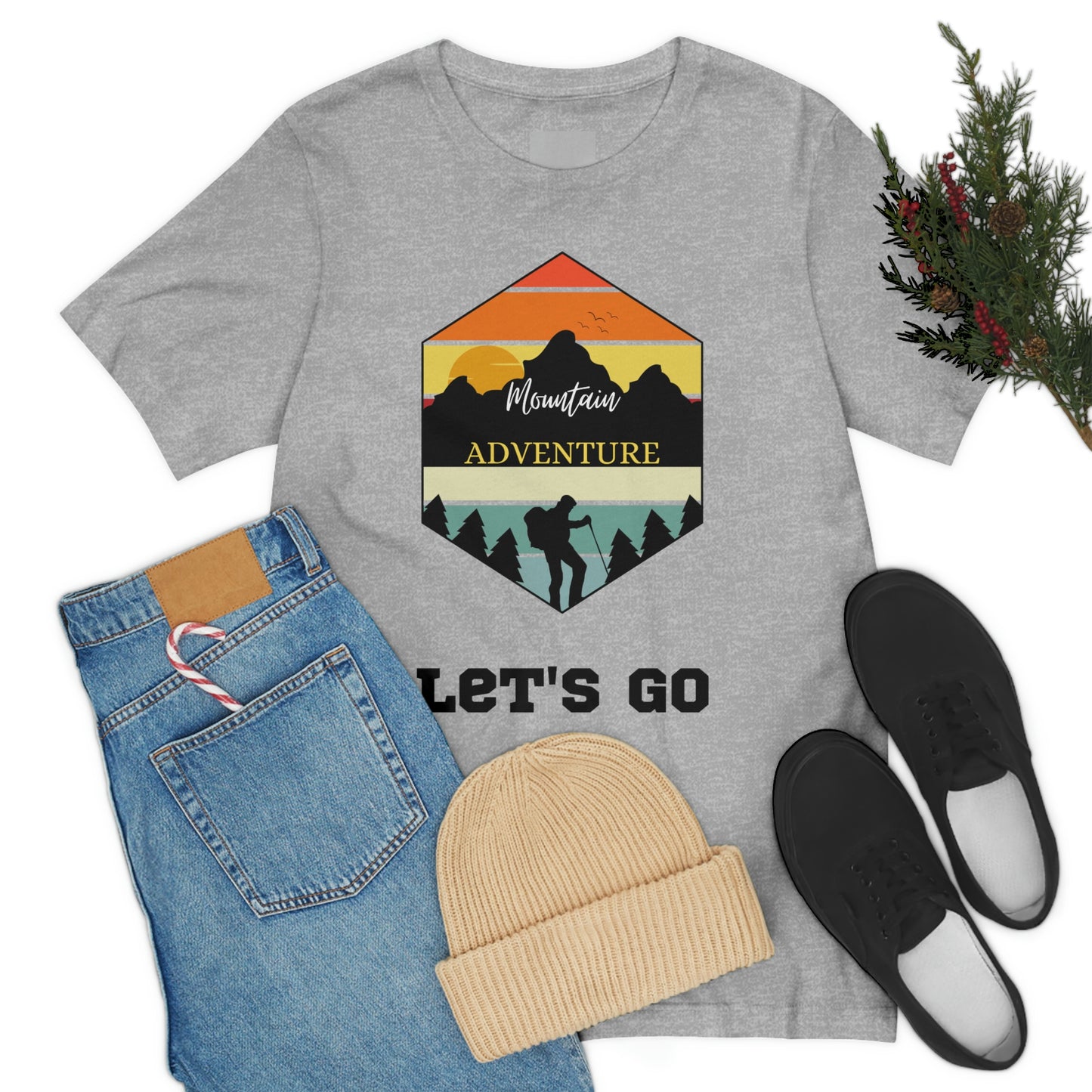 Let's Go Hiking Unisex Jersey Short Sleeve T-Shirt Adventures