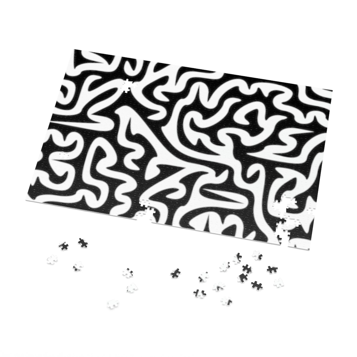 Black and White Maze Jigsaw Puzzle I Love Games!