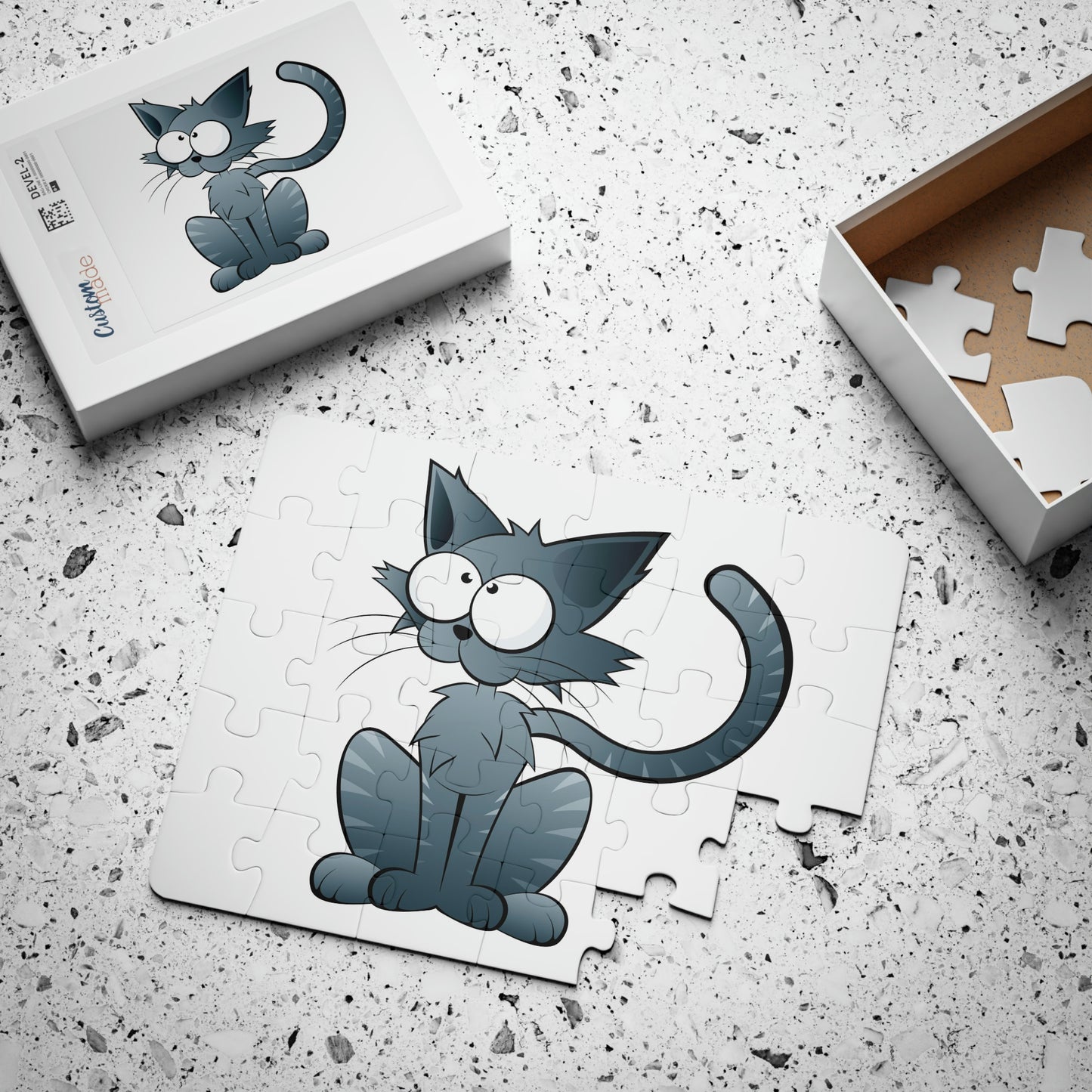Cat with large eyes Jigsaw Puzzle I Love Games!