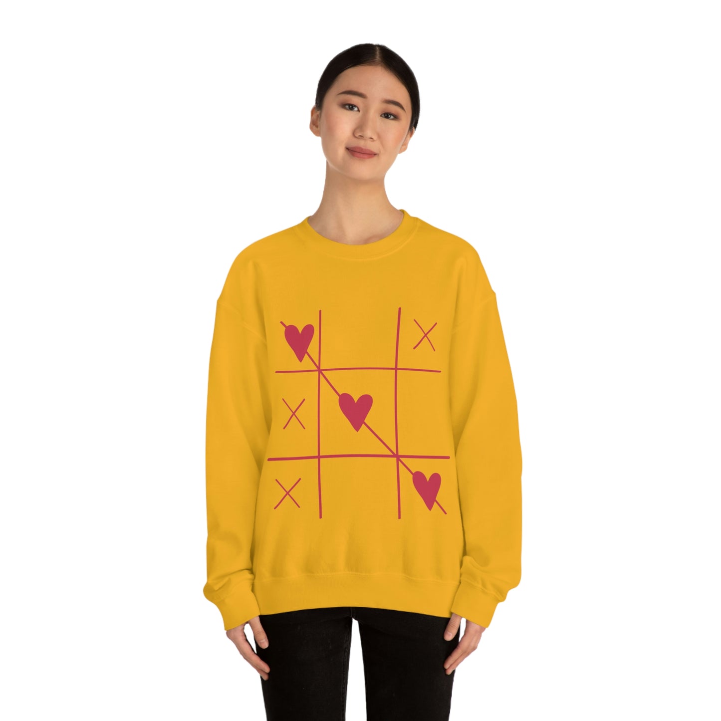 Sweat-shirt ras du cou Tic Tac Toe J'adore mon cadeau d'anniversaire !