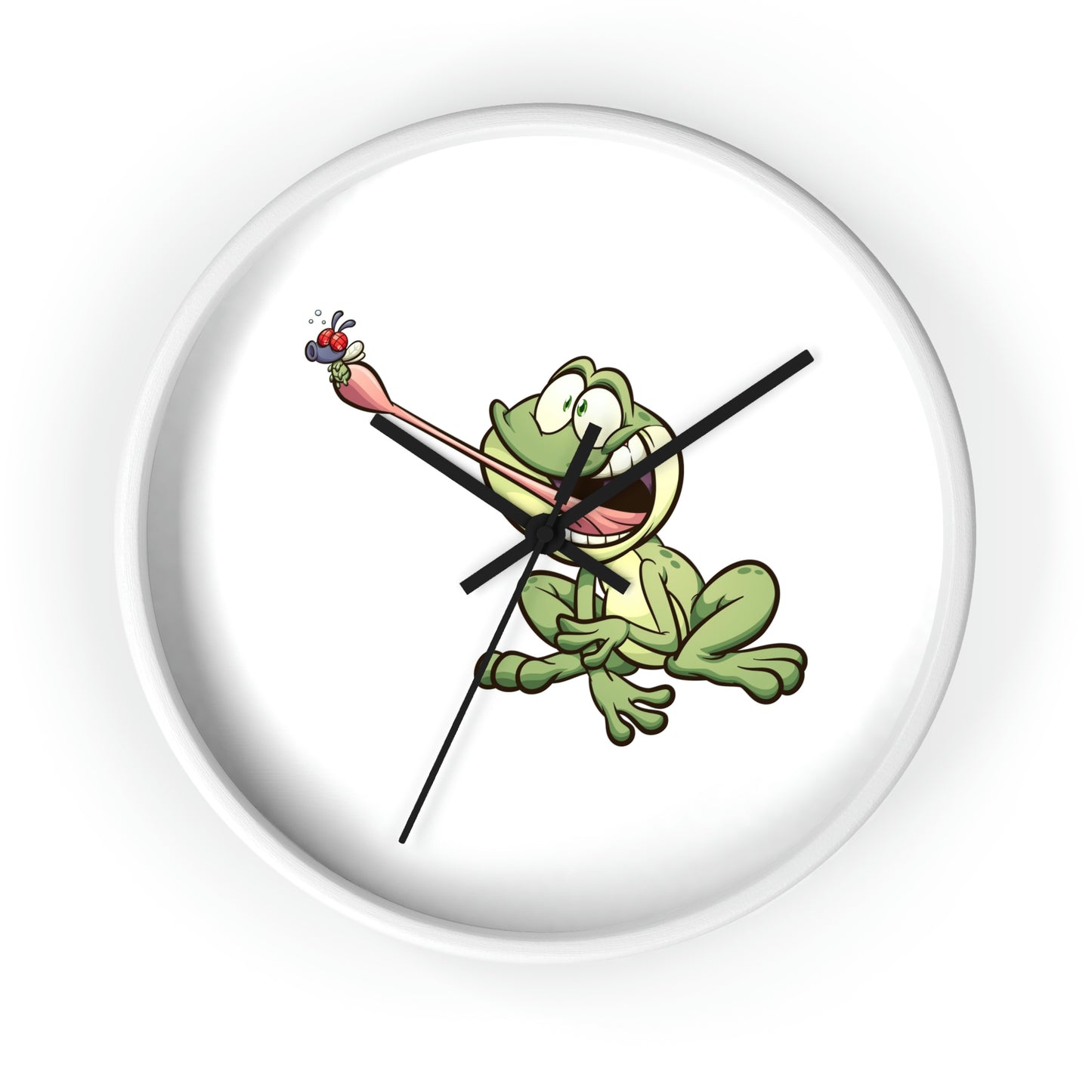 Frog Catching a Bug Wall Clock Great for Children's Room! Great Gift!