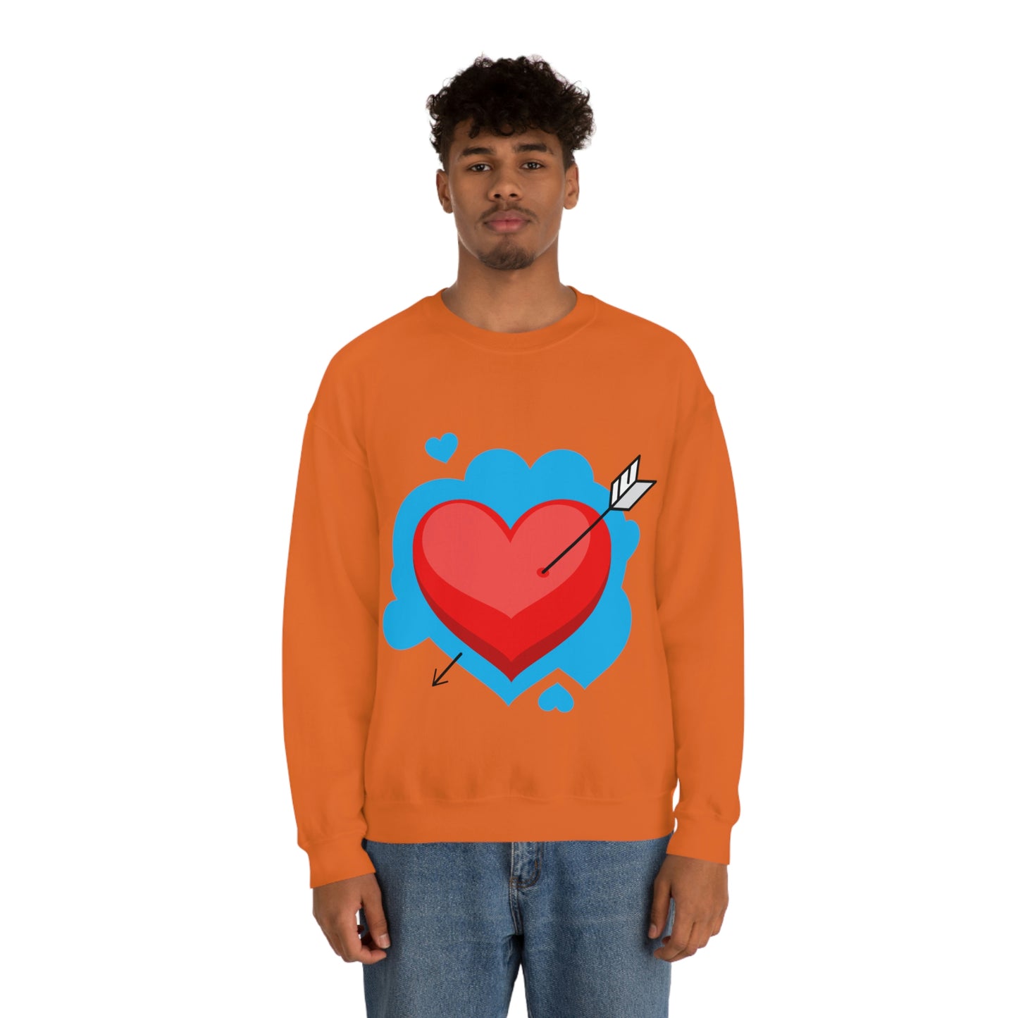 Sweat-shirt ras du cou avec cœur et flèche Ma fille adore ce sweat-shirt !