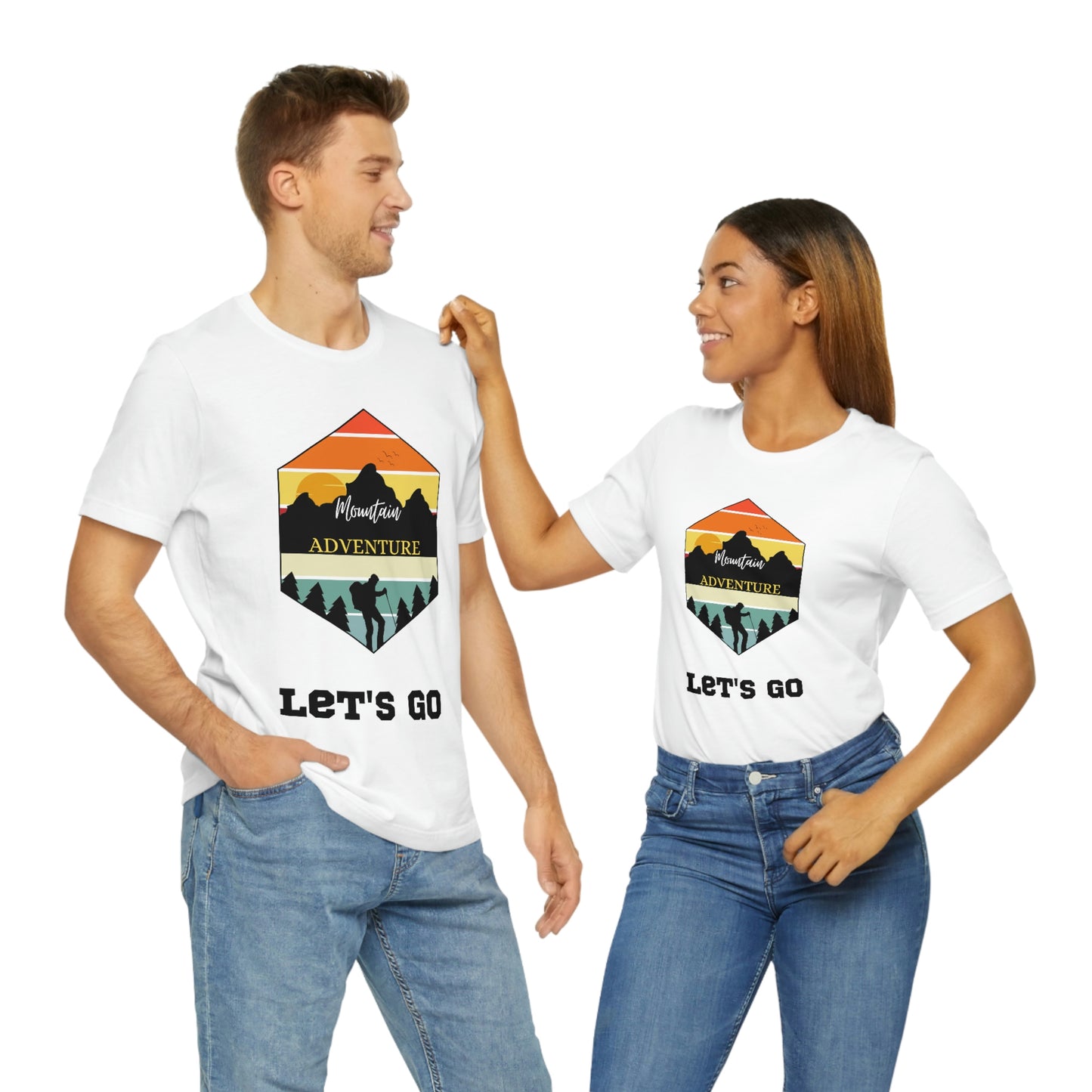 Let's Go Hiking Unisex Jersey Short Sleeve T-Shirt Adventures