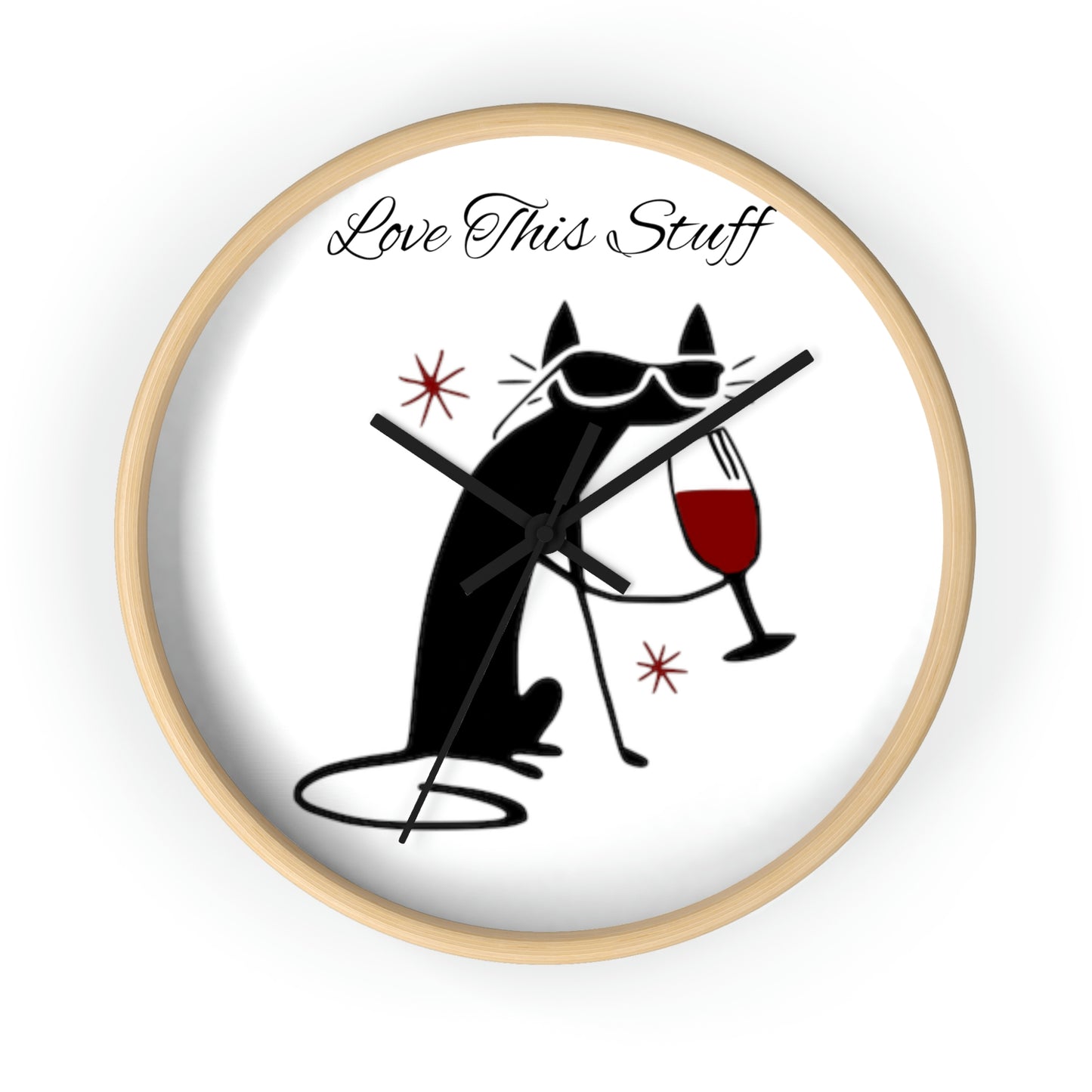 Black Cat Wall Clock Such a Wonderful Gift!