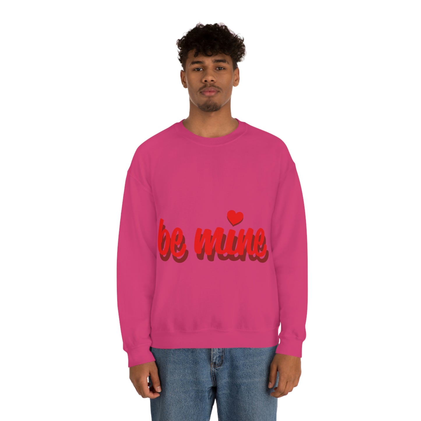 sois à moi en sweat-shirt ras du cou rouge J'ai besoin d'un chéri